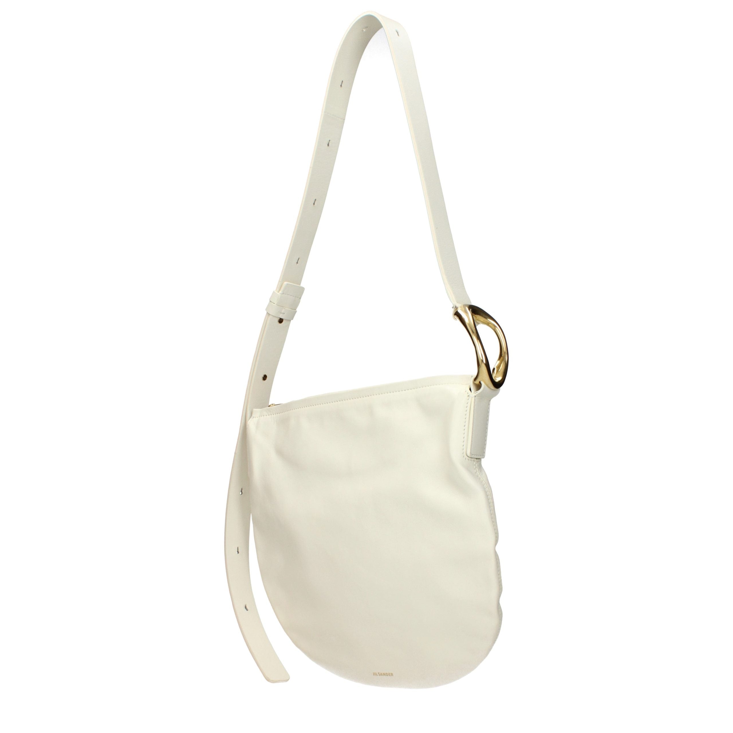 Jil Sander Beige Leather Crossbody Women's Bag