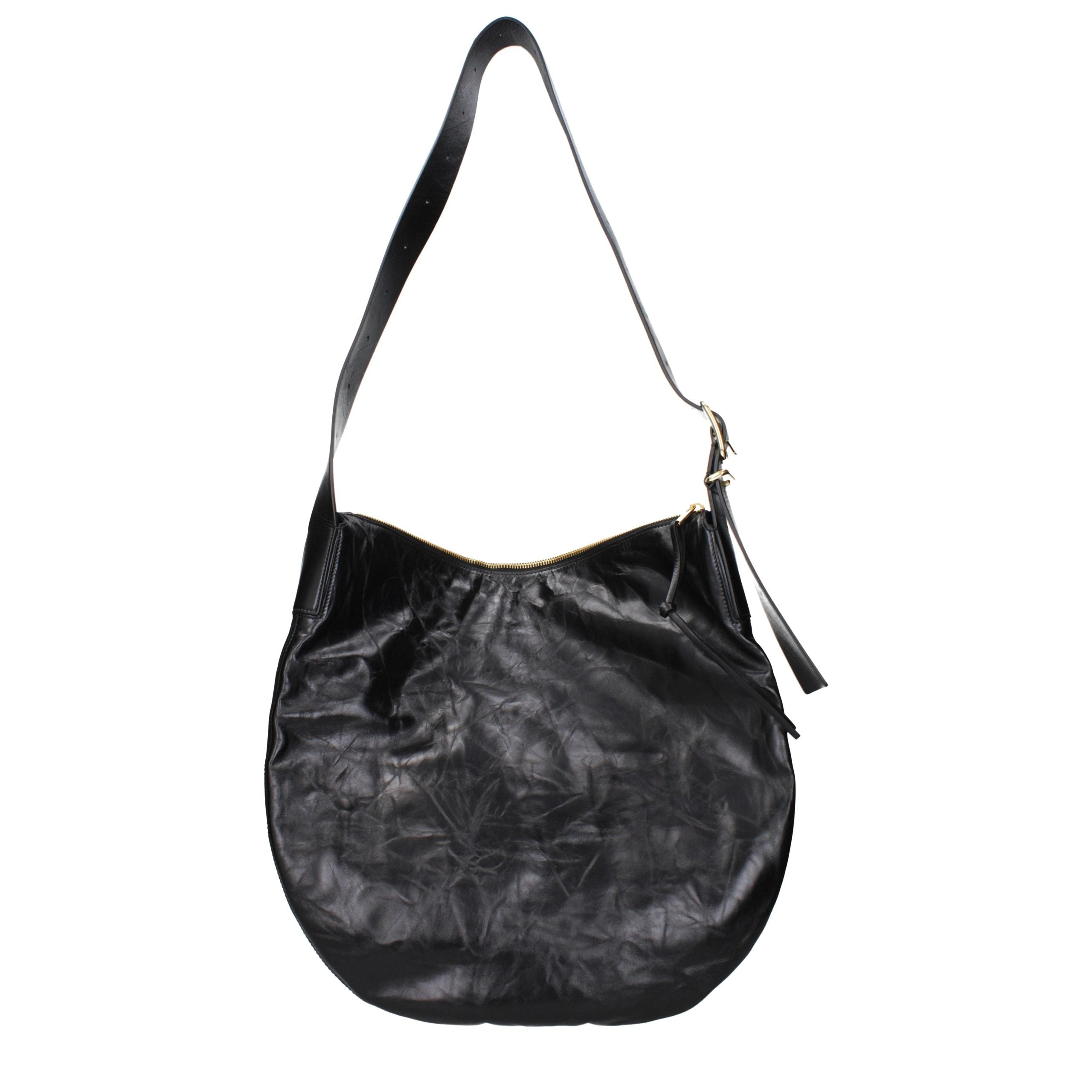 Jil Sander Black Leather Crossbody Women's Bag