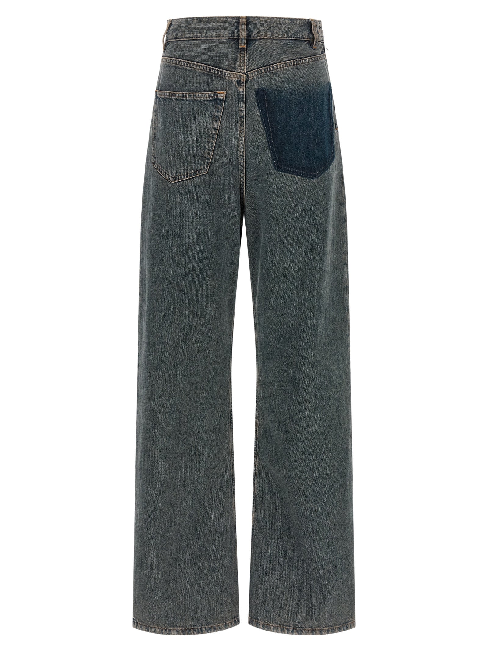 MM6 Maison Margiela Gray Cotton Jeans Women's Denim
