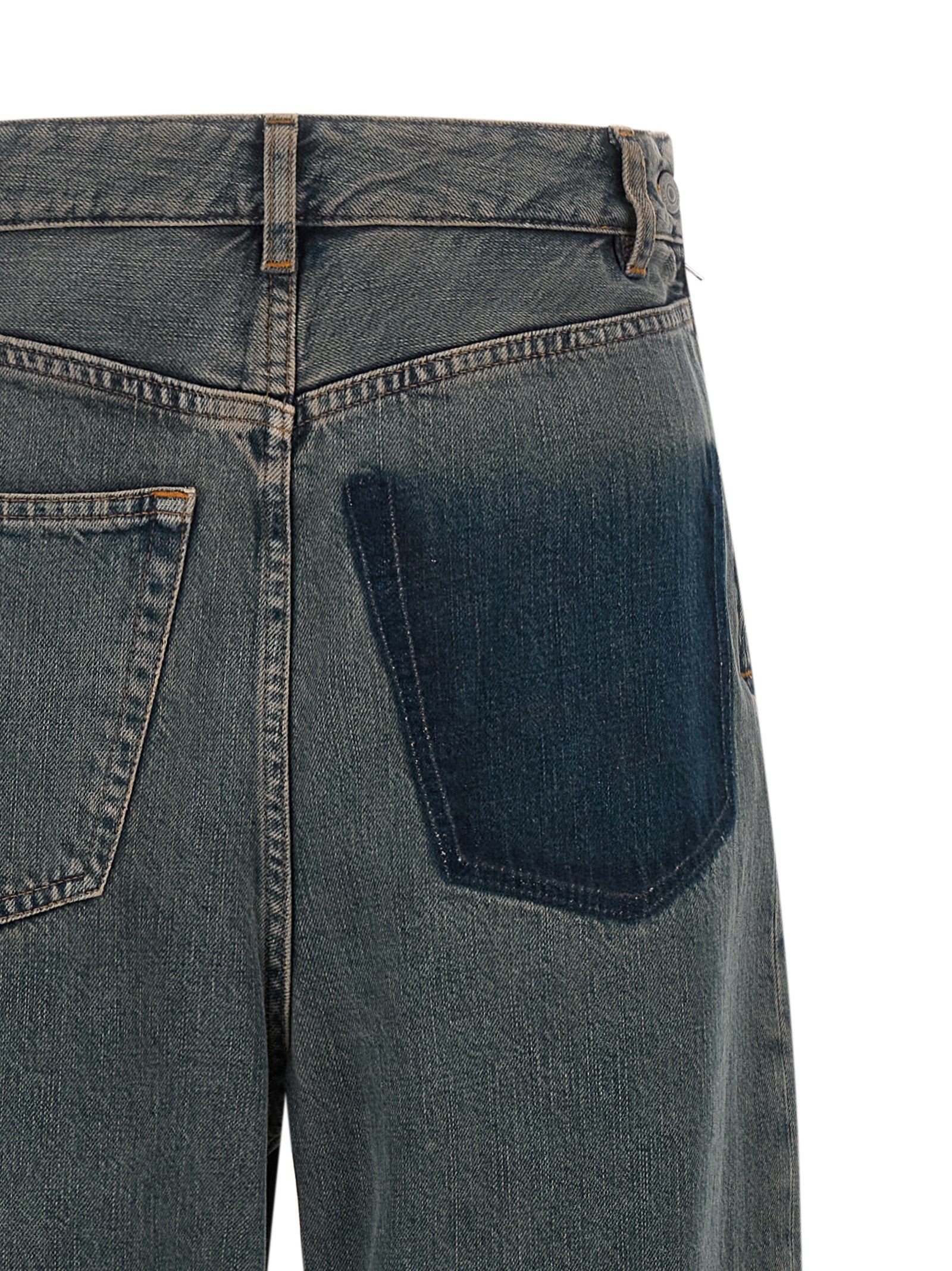 MM6 Maison Margiela Gray Cotton Jeans Women's Denim