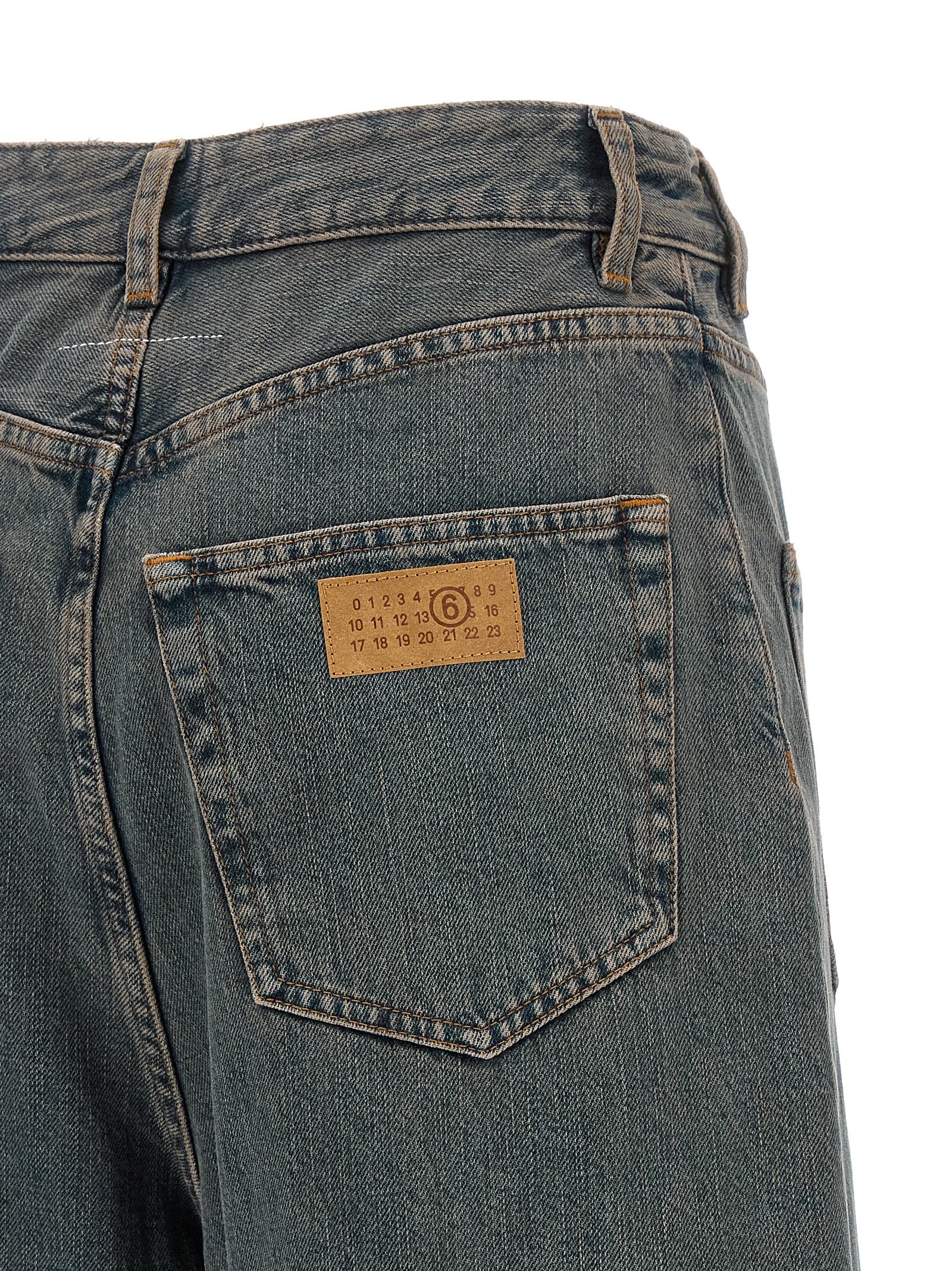 MM6 Maison Margiela Gray Cotton Jeans Women's Denim