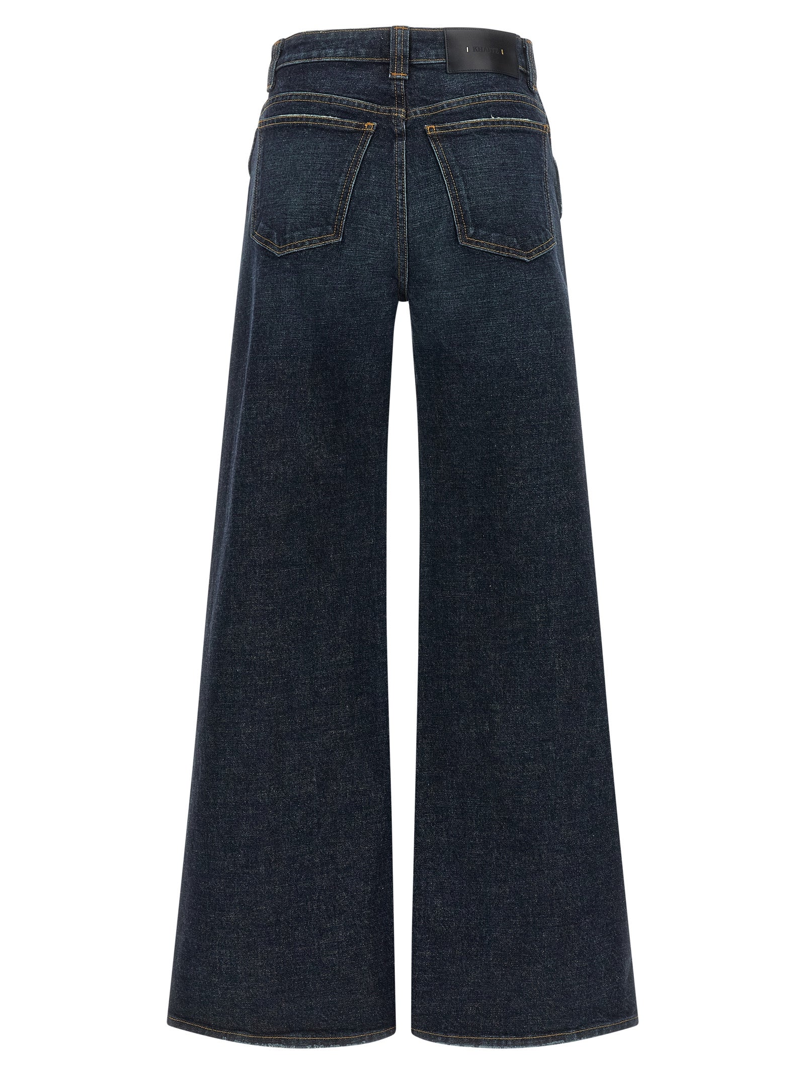 Khaite Blue Cotton Flared Women's Jeans
