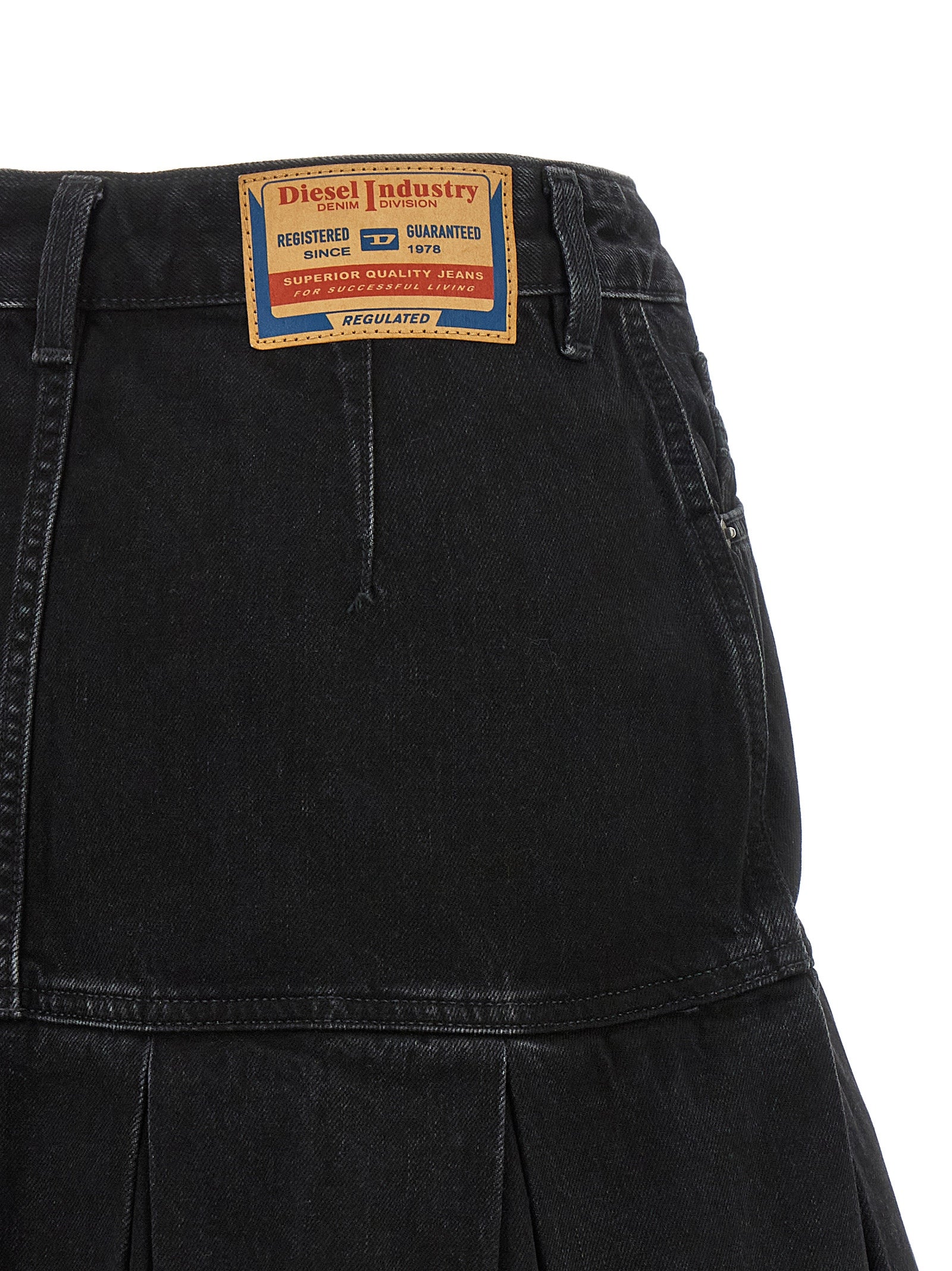 Diesel Blue Cotton Long Women's Skirt