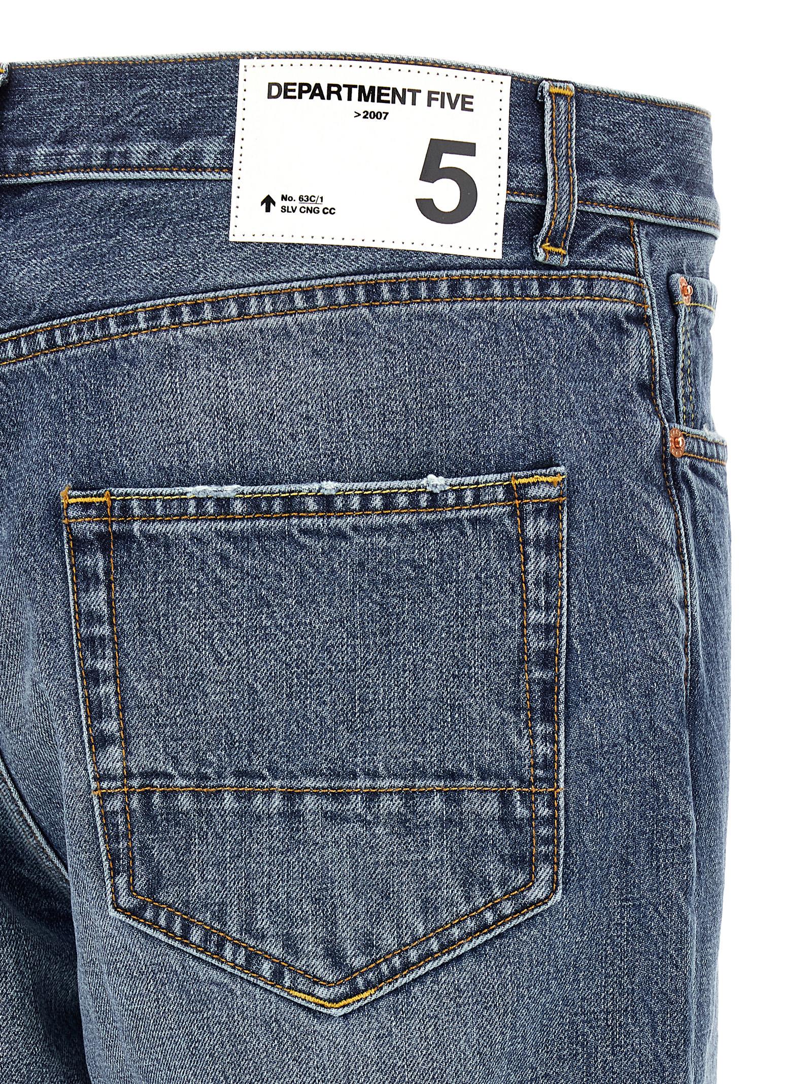 Department 5 Blue Cotton Relaxed Fit Men's Jeans