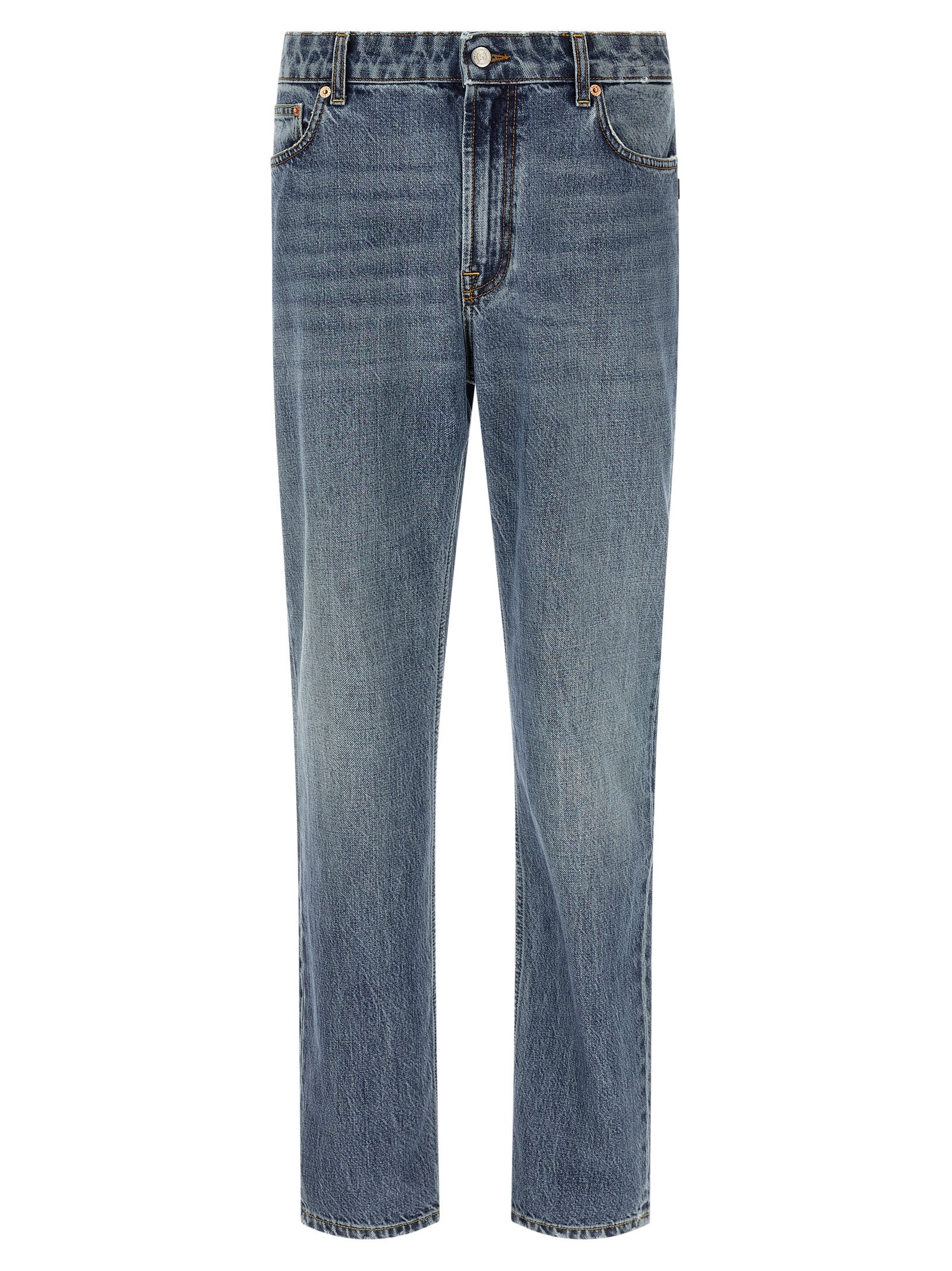 Department 5 Blue Cotton Relaxed Fit Men's Jeans