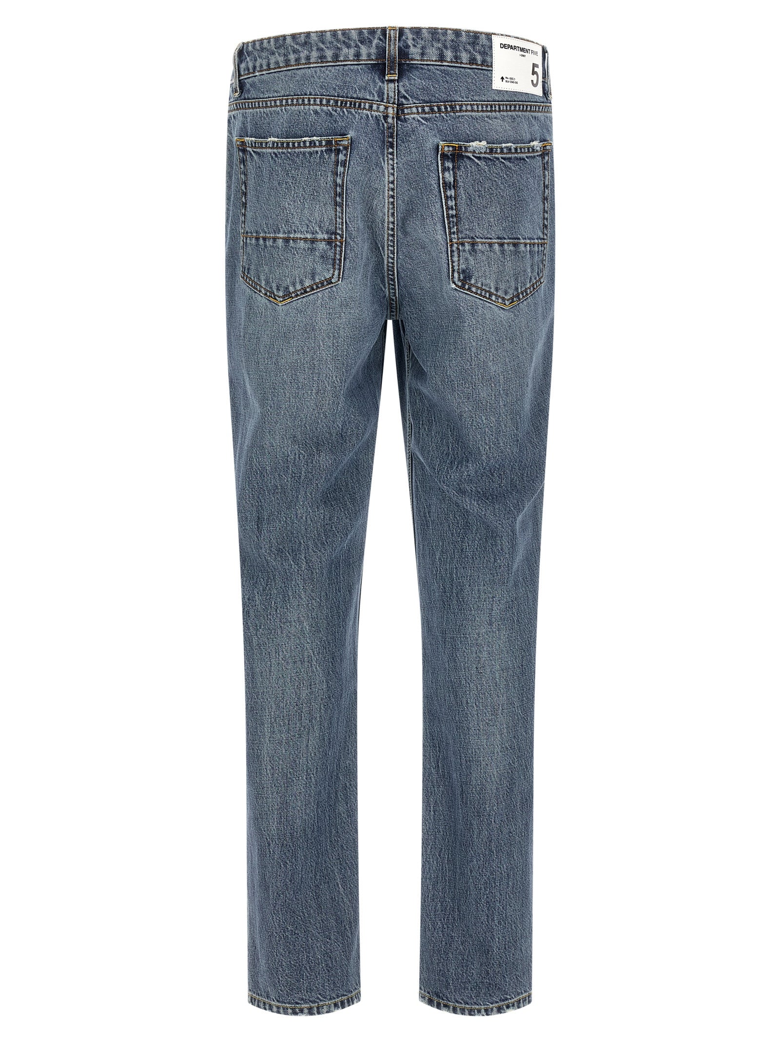 Department 5 Blue Cotton Relaxed Fit Men's Jeans