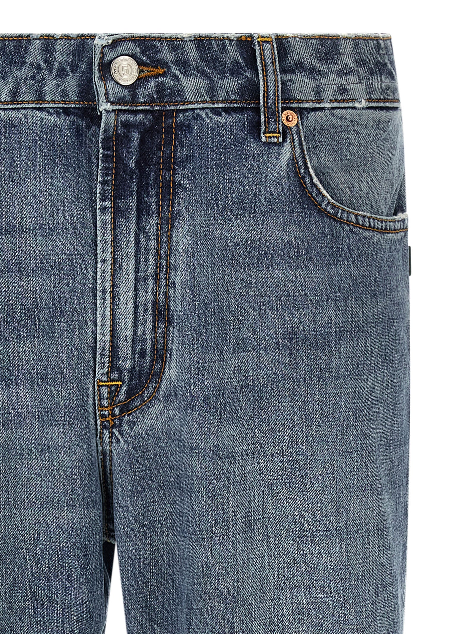 Department 5 Blue Cotton Relaxed Fit Men's Jeans