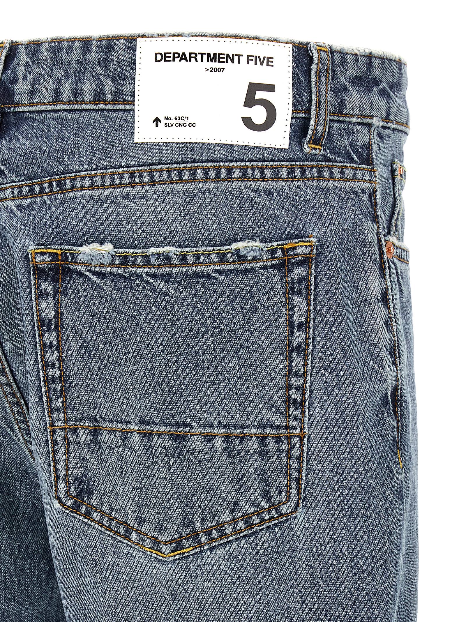 Department 5 Blue Cotton Relaxed Fit Men's Jeans