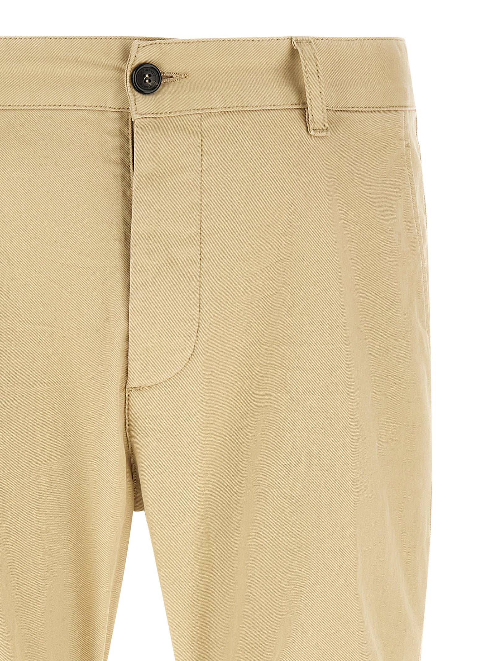 Dsquared² Beige Cotton Cargo Men's Pants