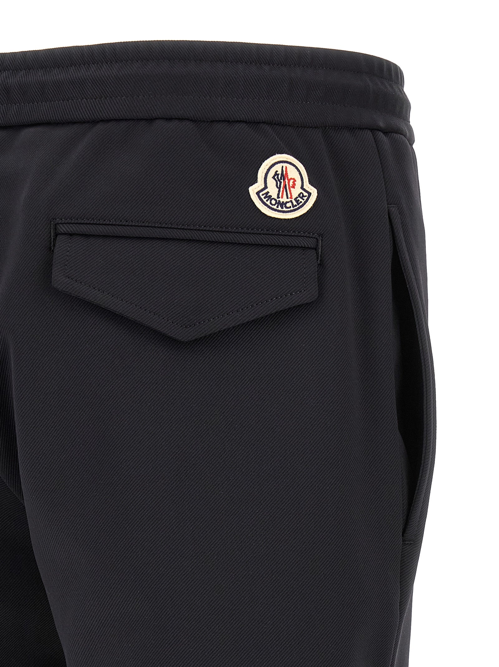 Moncler Black Polyamide Joggers (Workout Men's Pants)
