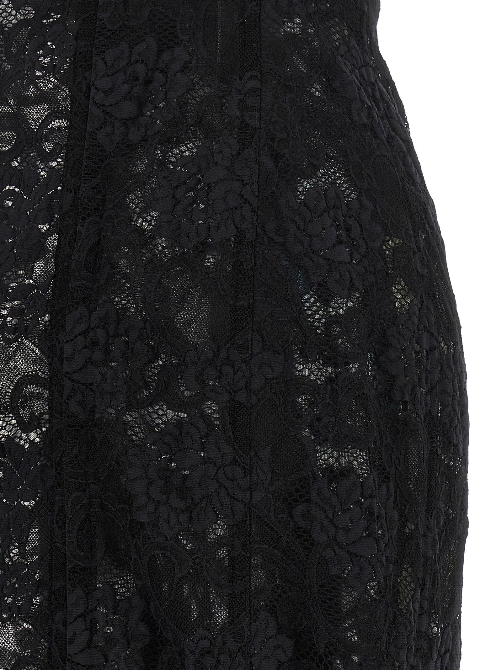 Dolce & Gabbana Black Polyamide Midi Women's Dress