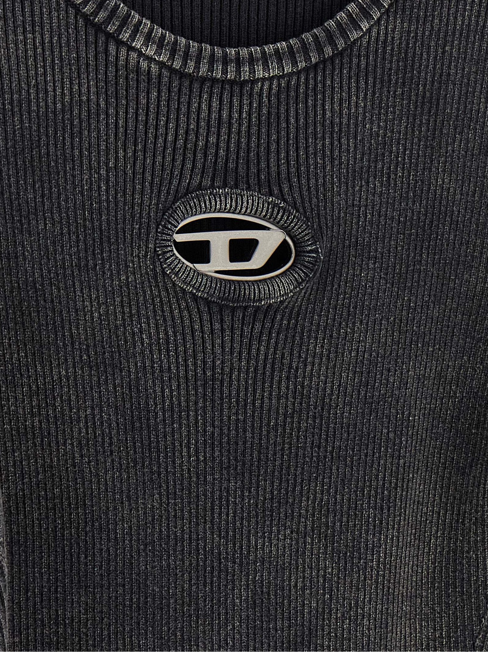 Diesel Black Cotton Short Women's Dress