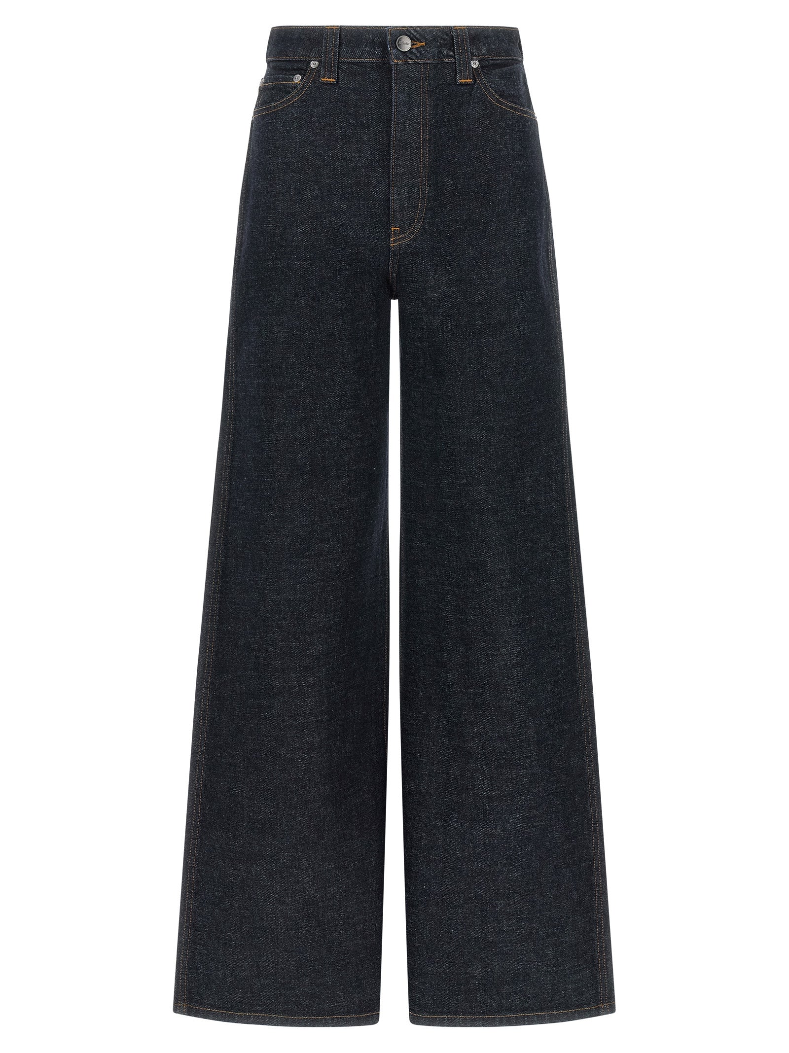 Khaite Blue Cotton Flared Women's Jeans