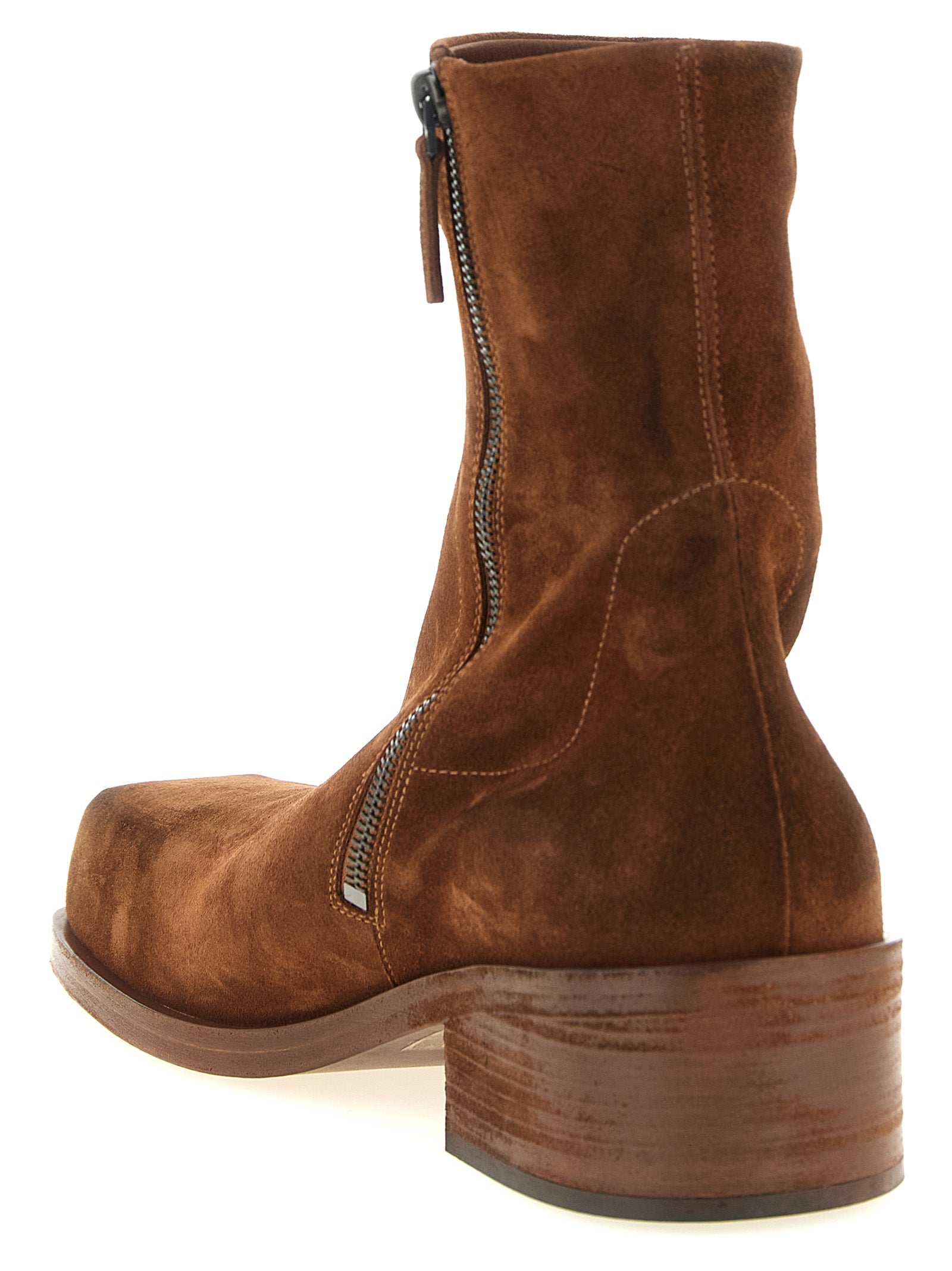 Marsell Brown Calfskin Ankle Men's Boots
