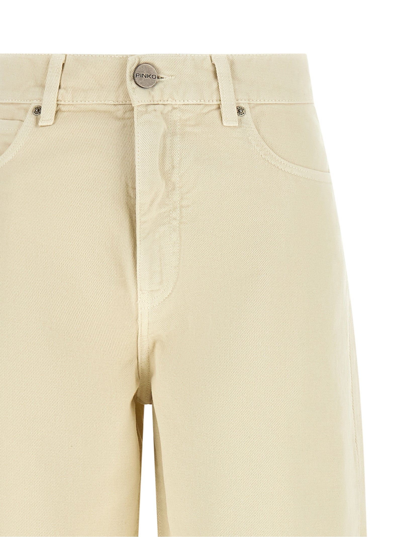 PINKO Beige Cotton Jeans Women's Denim