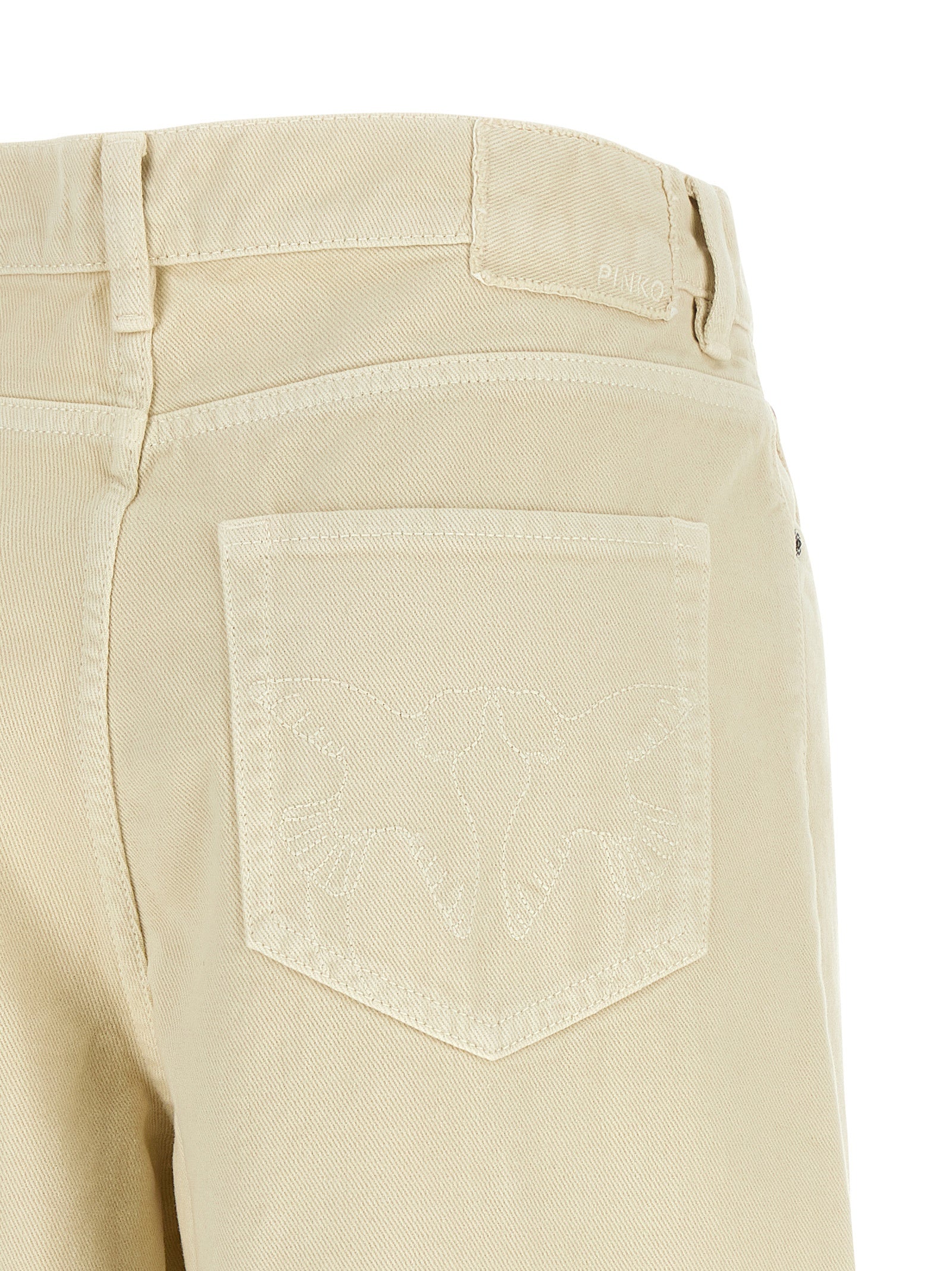 PINKO Beige Cotton Jeans Women's Denim