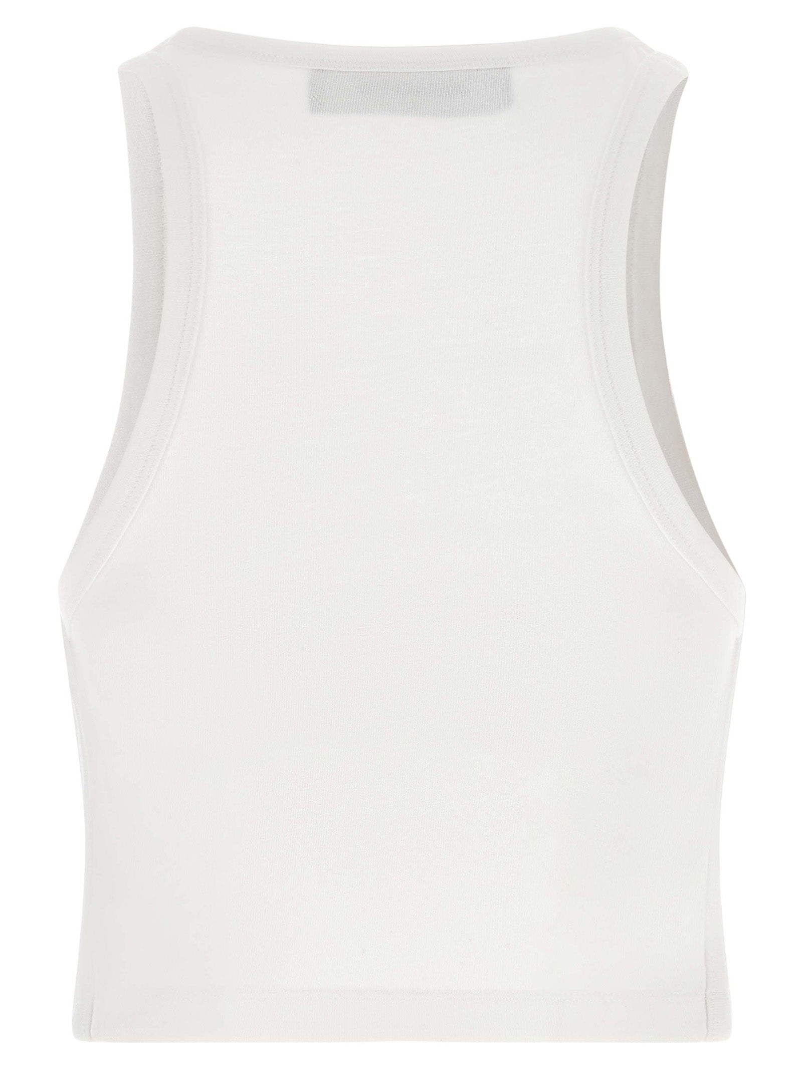 Dsquared² White Cotton Tank Women's Tops