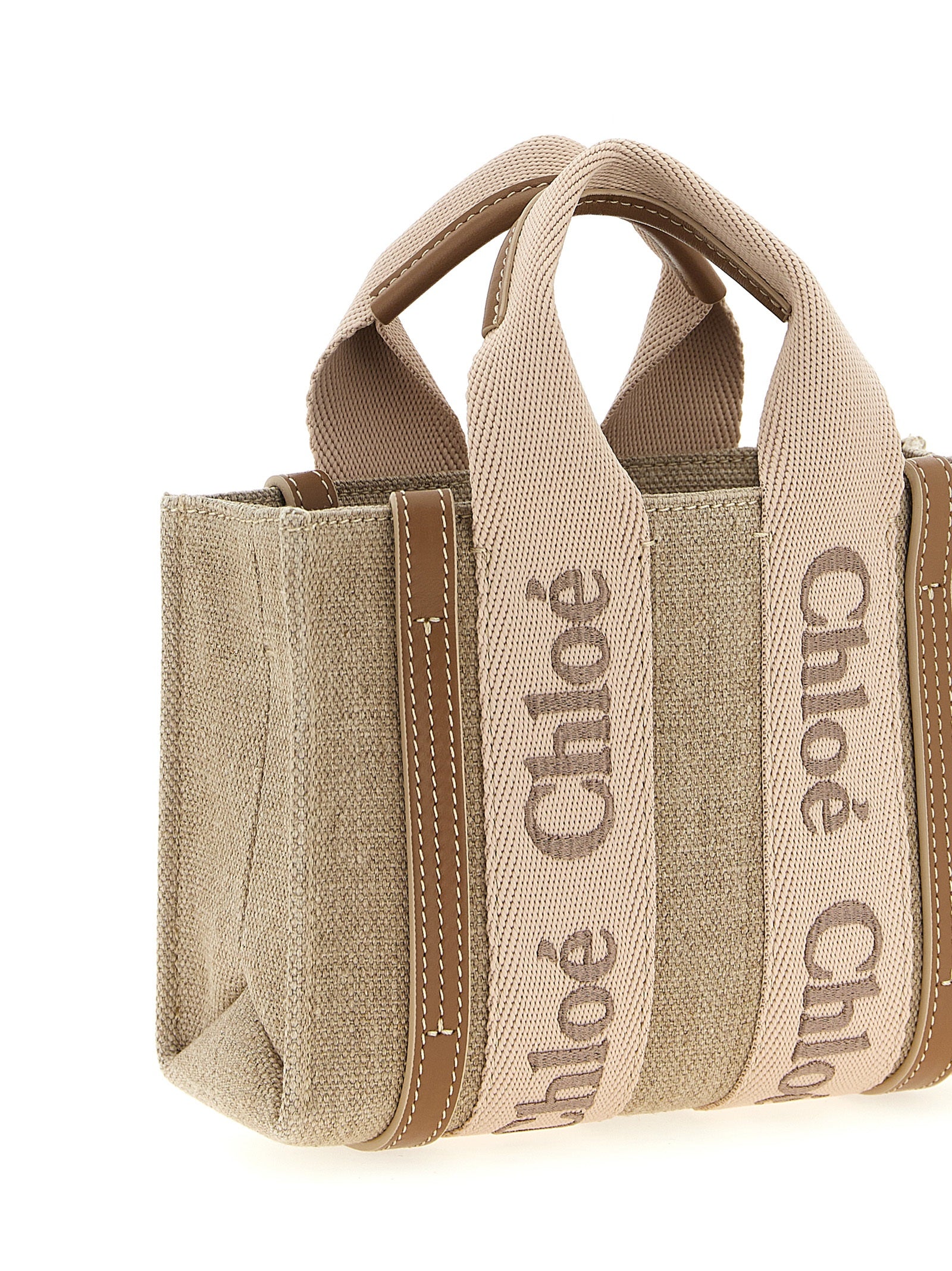 Chloé Multicolor Linen Women's Handbag