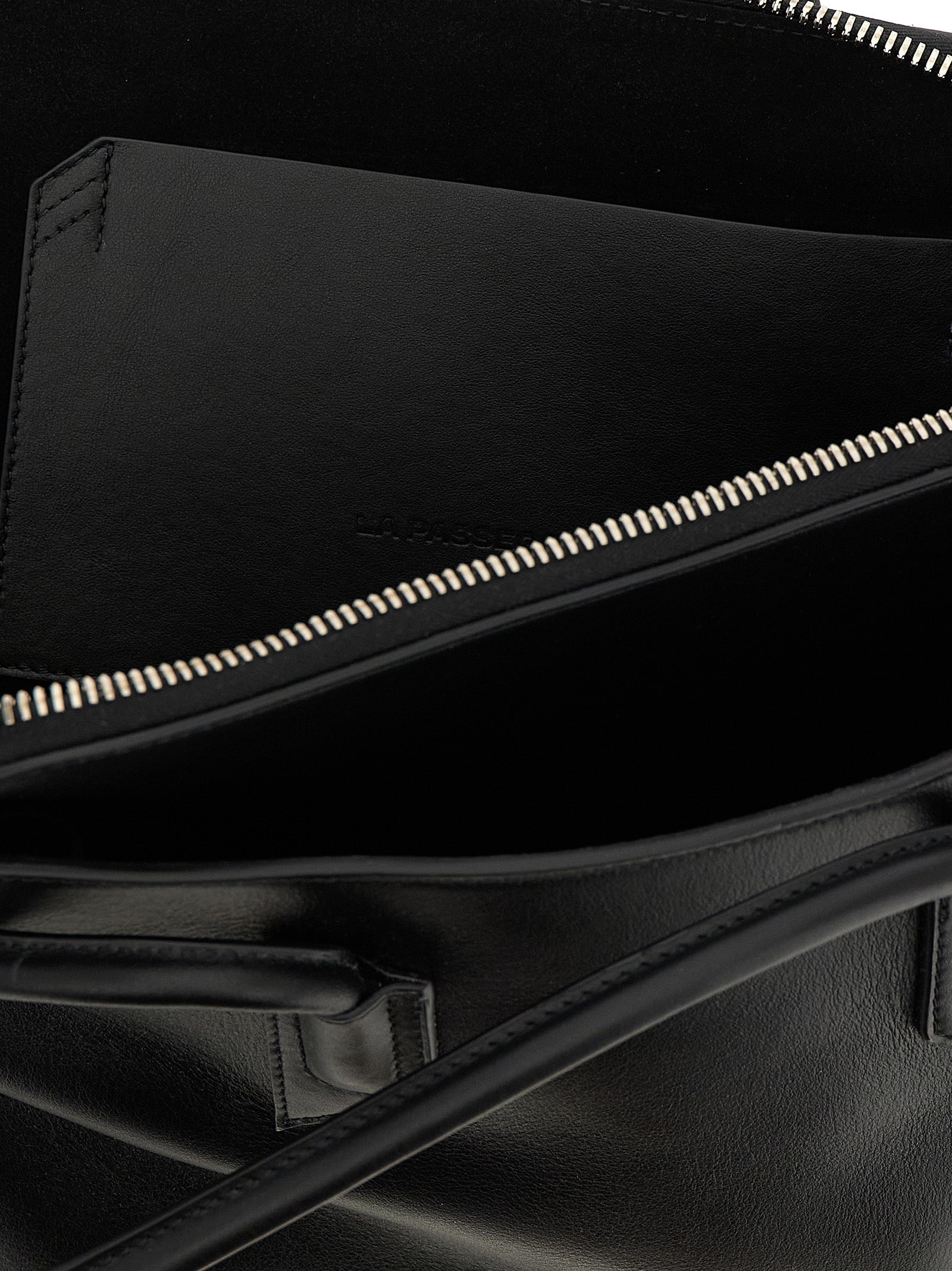 The Attico Black Calfskin Shoulder Women's Bag