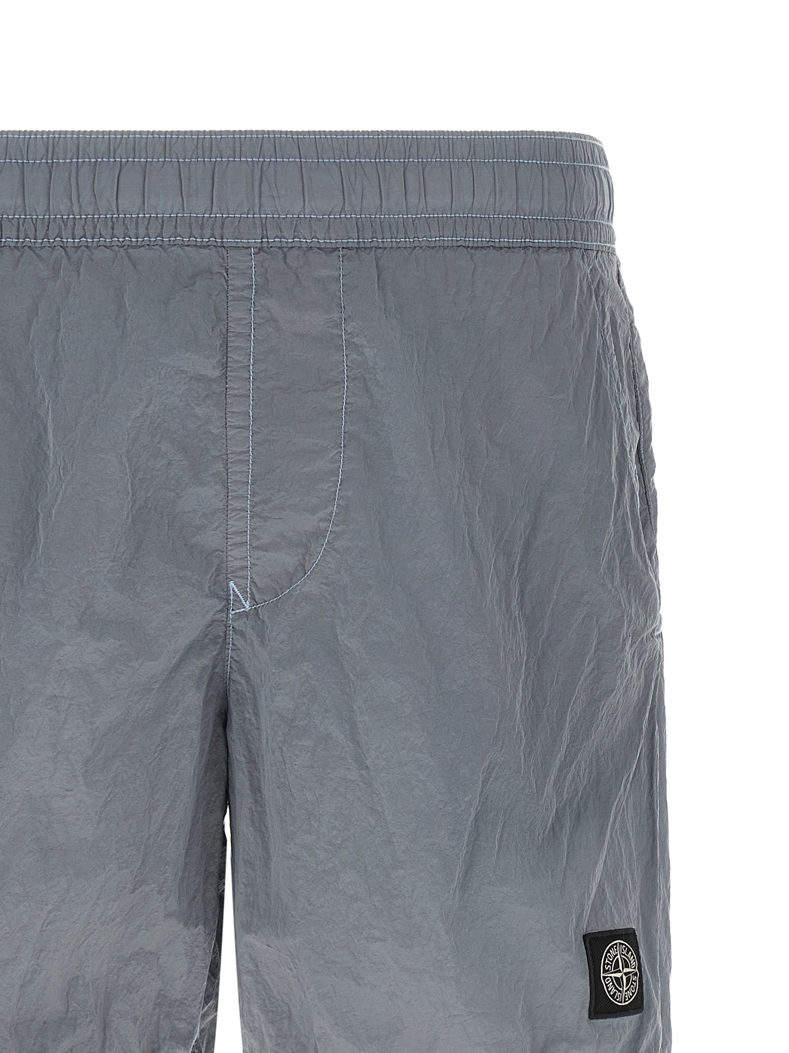 Stone Island Gray Polyamide Swim Men's Shorts