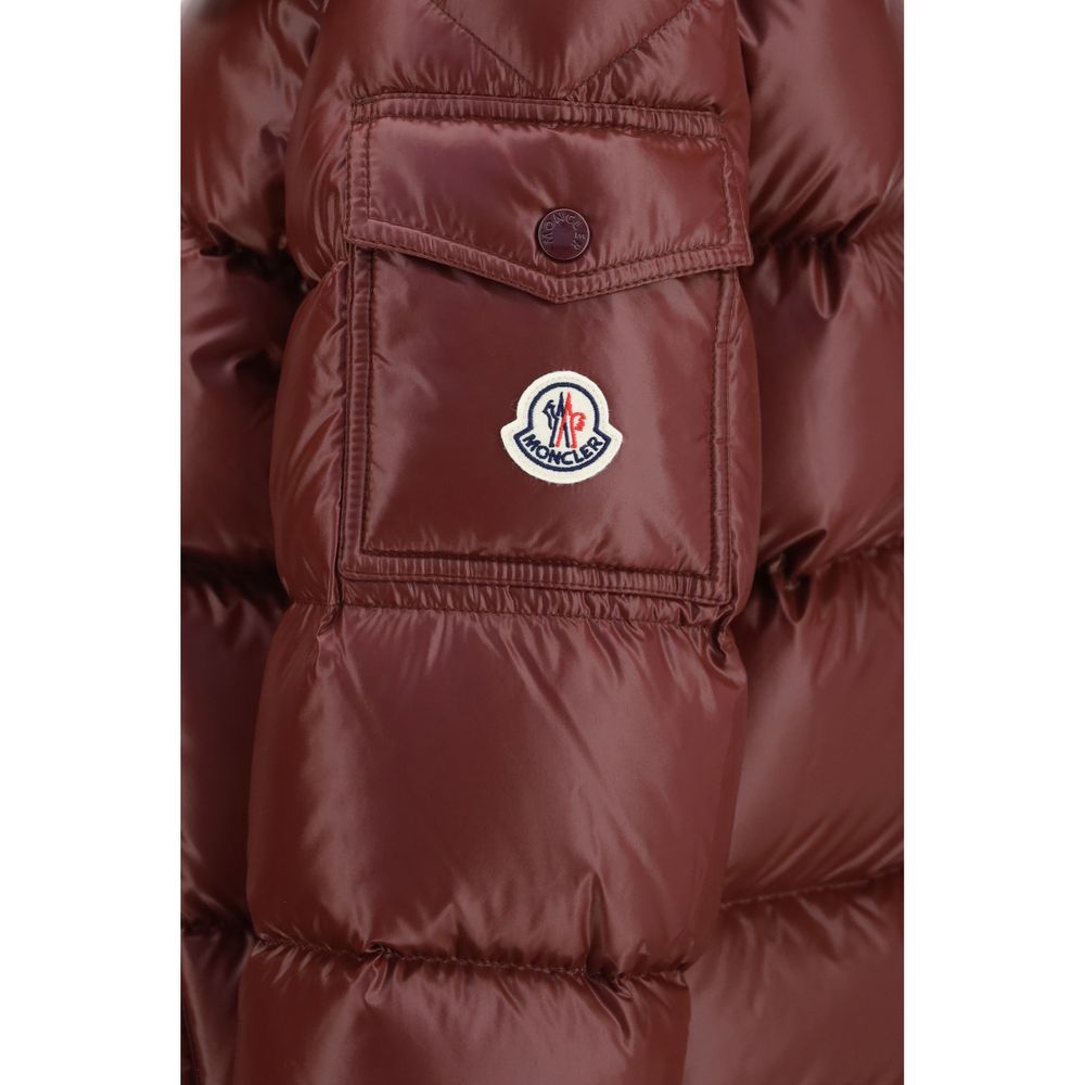 Moncler Bordeaux Goose Down Full-Length Women's Jacket
