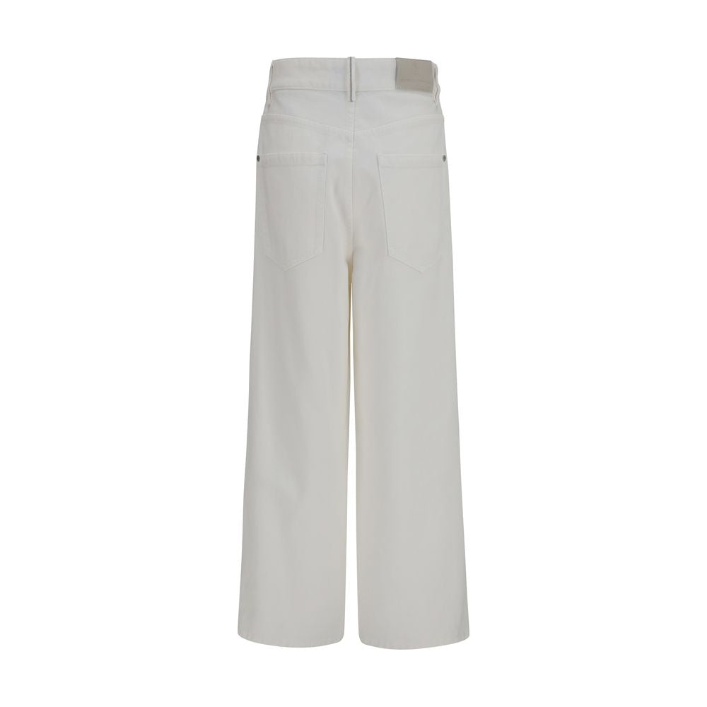 Brunello Cucinelli Beige Cotton Jeans Women's Denim