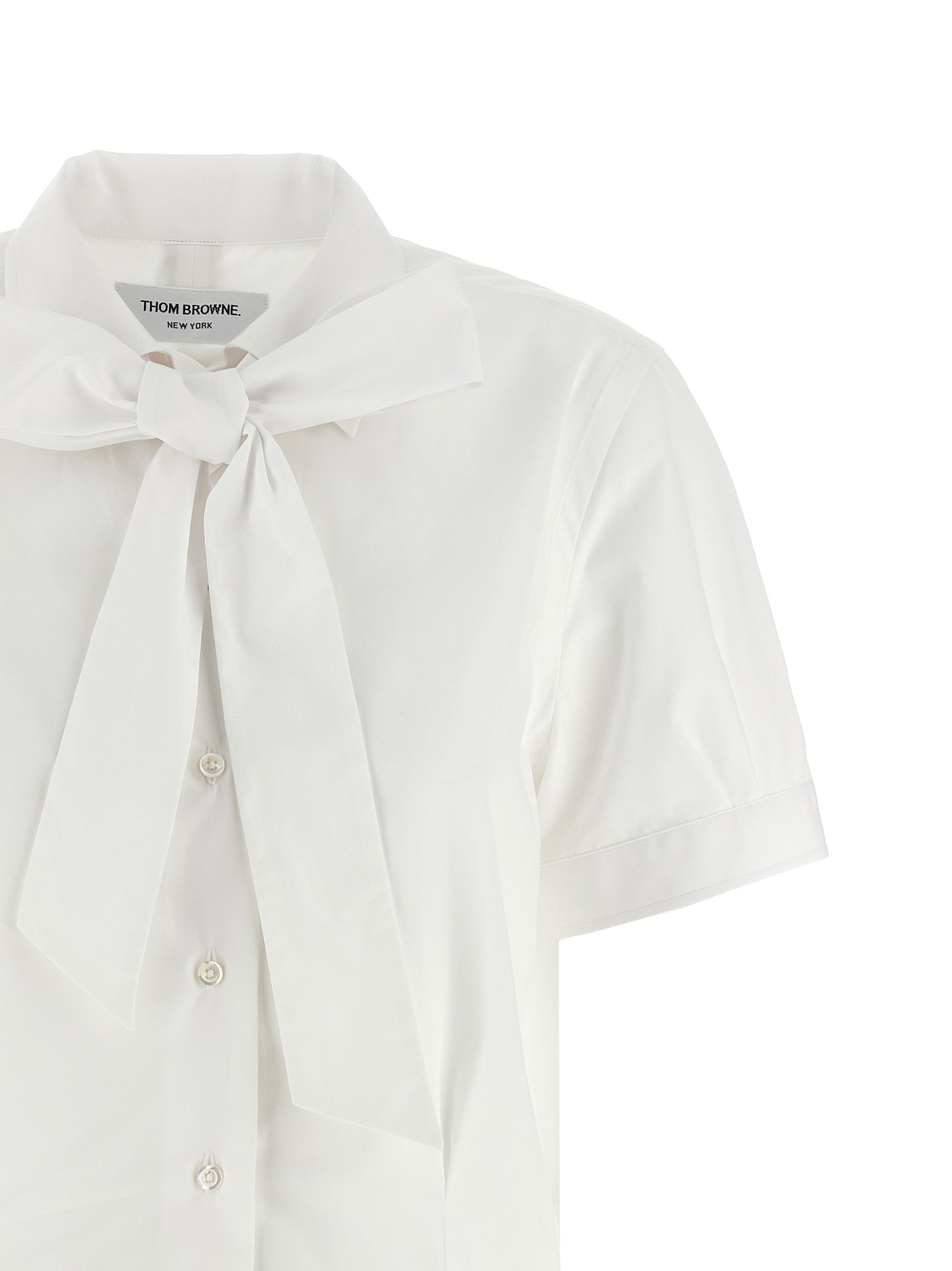 Thom Browne White Cotton Women's Blouse