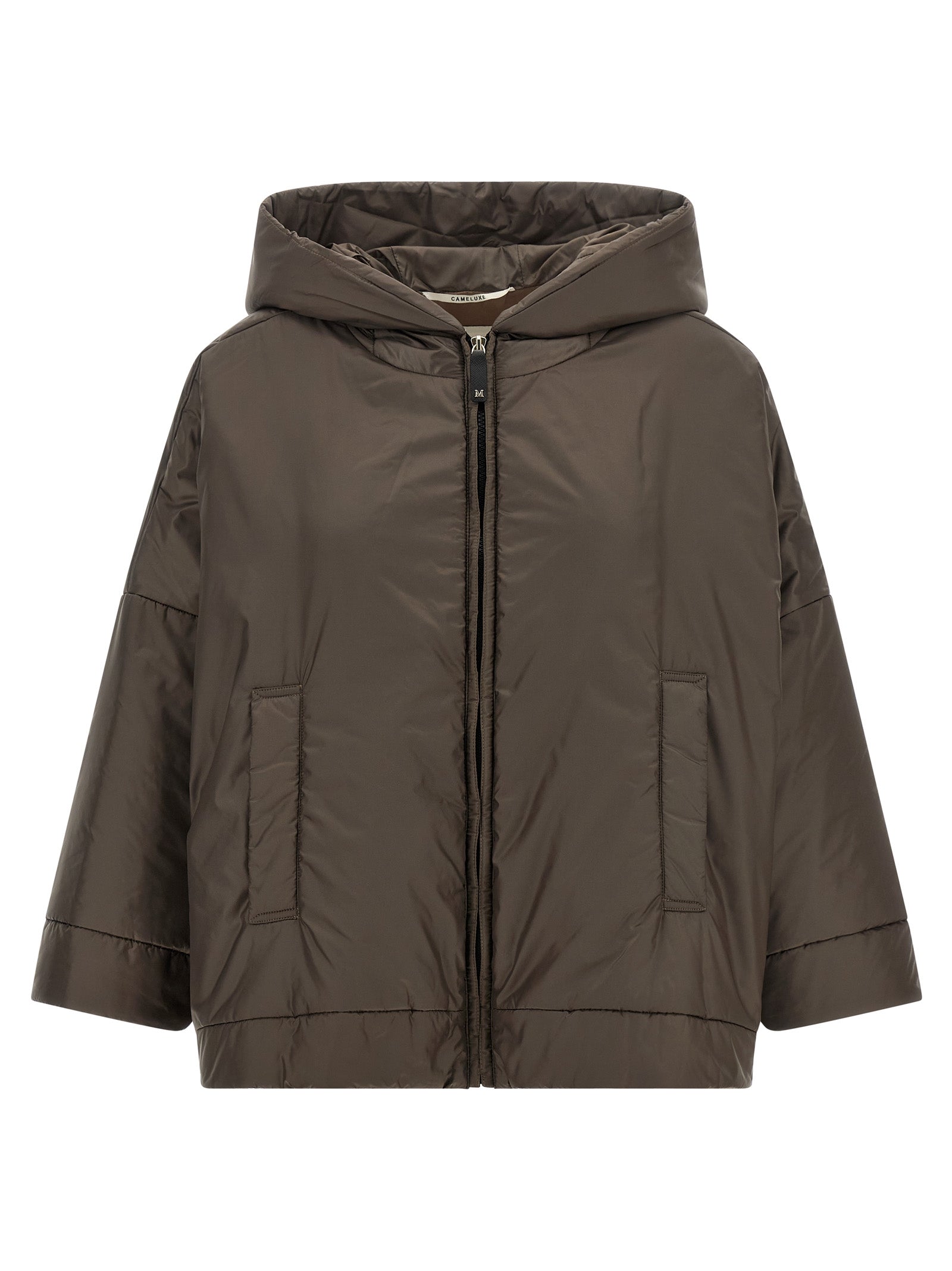 Max Mara Brown Polyester Shell Women's Jacket