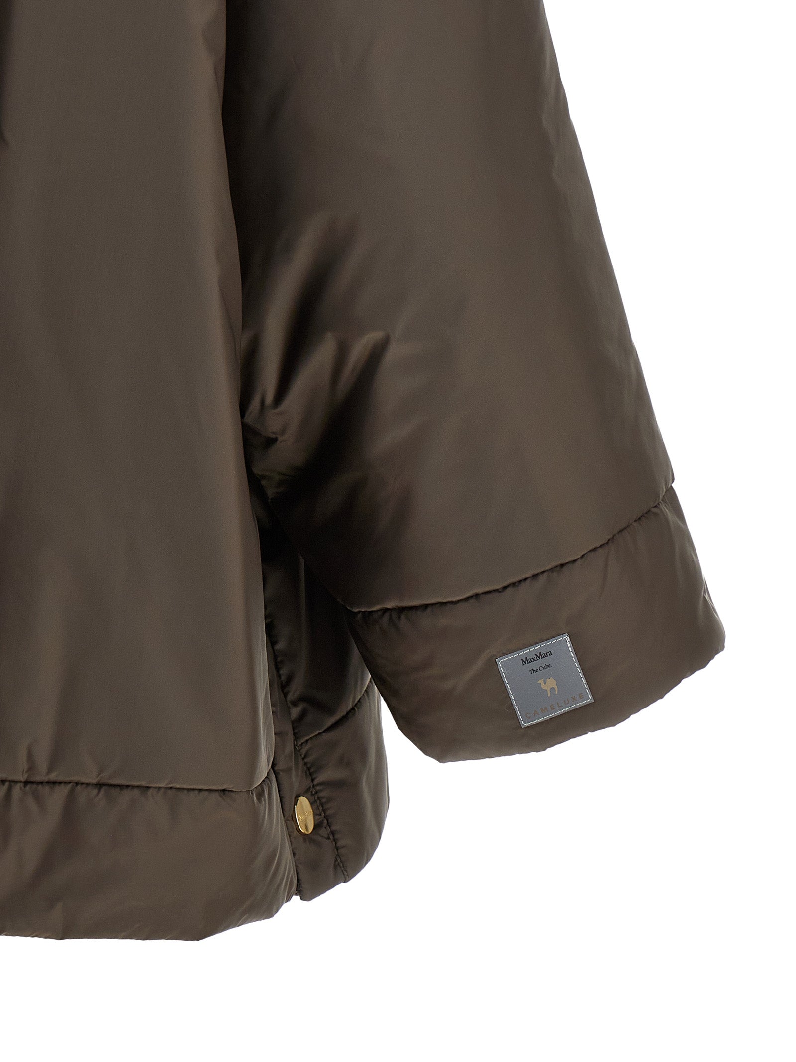 Max Mara Brown Polyester Shell Women's Jacket