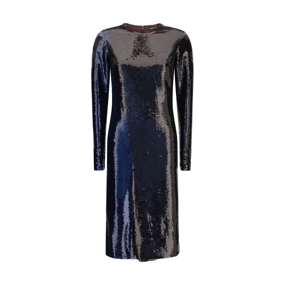 Tom Ford Blue Polyamide Cocktail Women's Dress