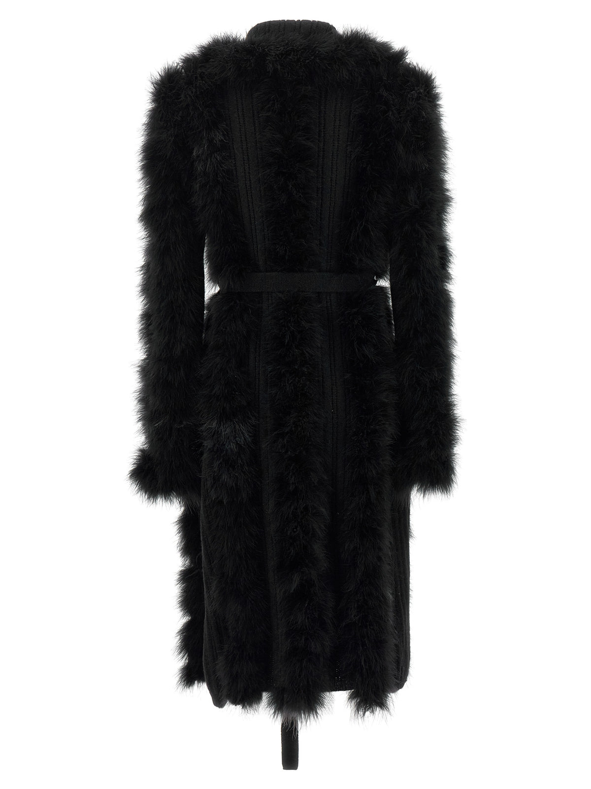 The Attico Black Wool Women's Coat