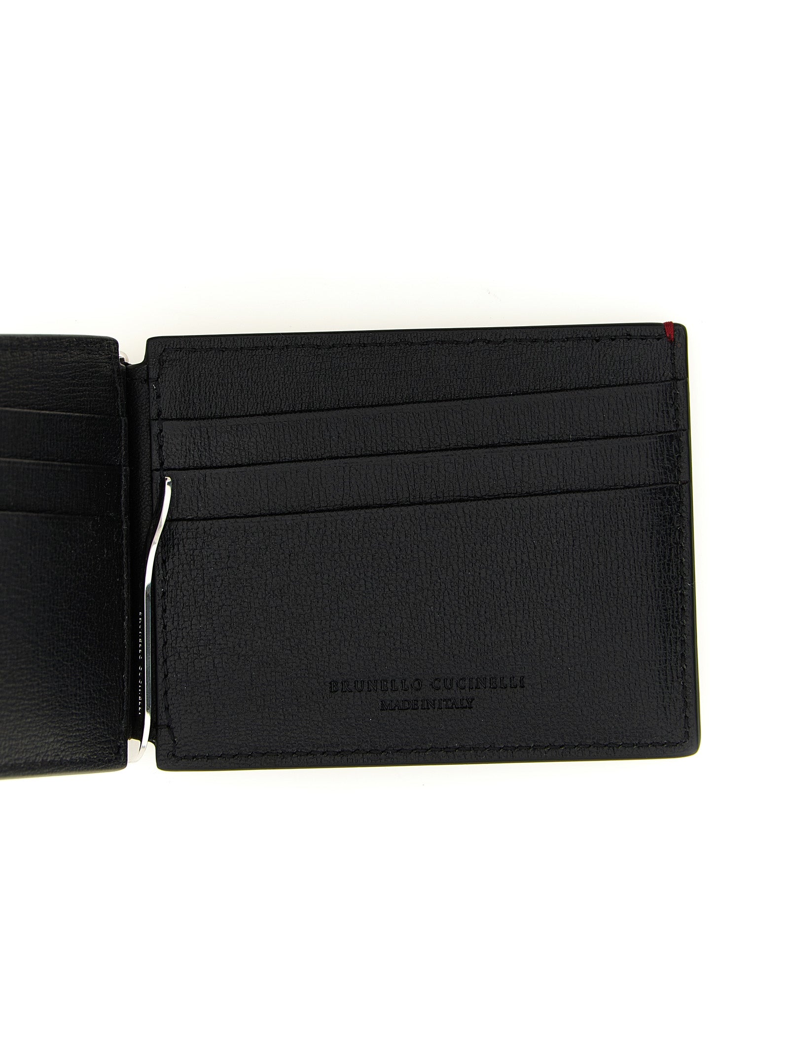 Brunello Cucinelli Black Goatskin Money Men's Clip