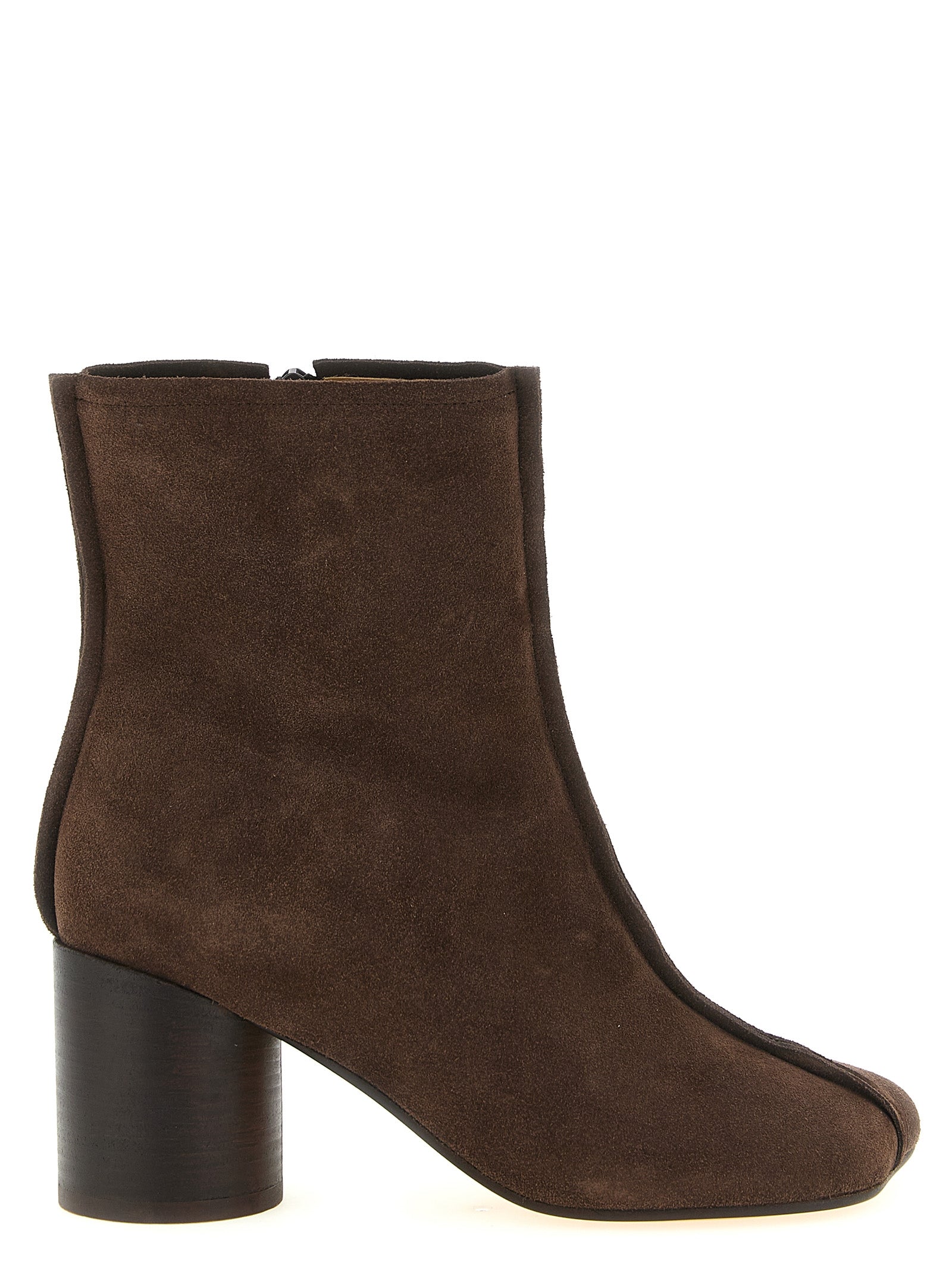 MM6 Maison Margiela Brown Cowhide Ankle Women's Boots