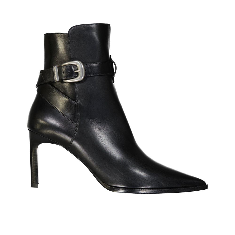 Celine Black Calfskin High Heel Women's Boots