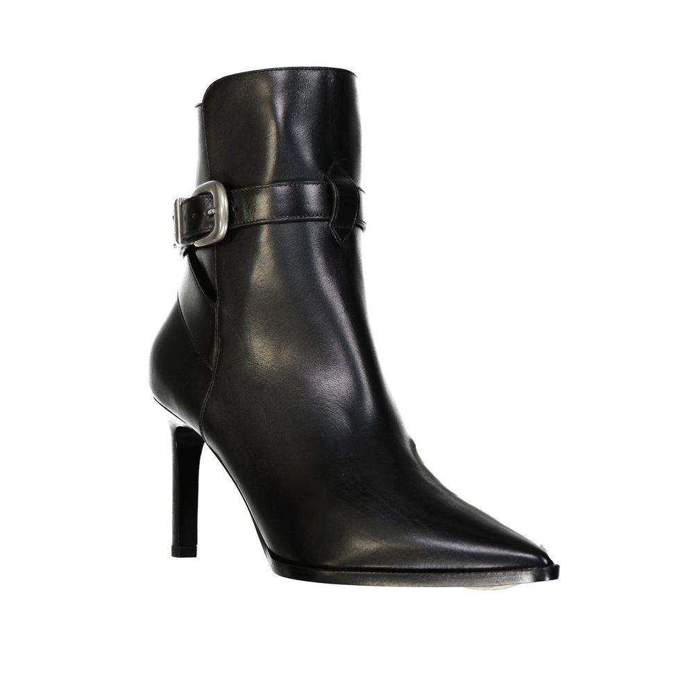 Celine Black Calfskin High Heel Women's Boots