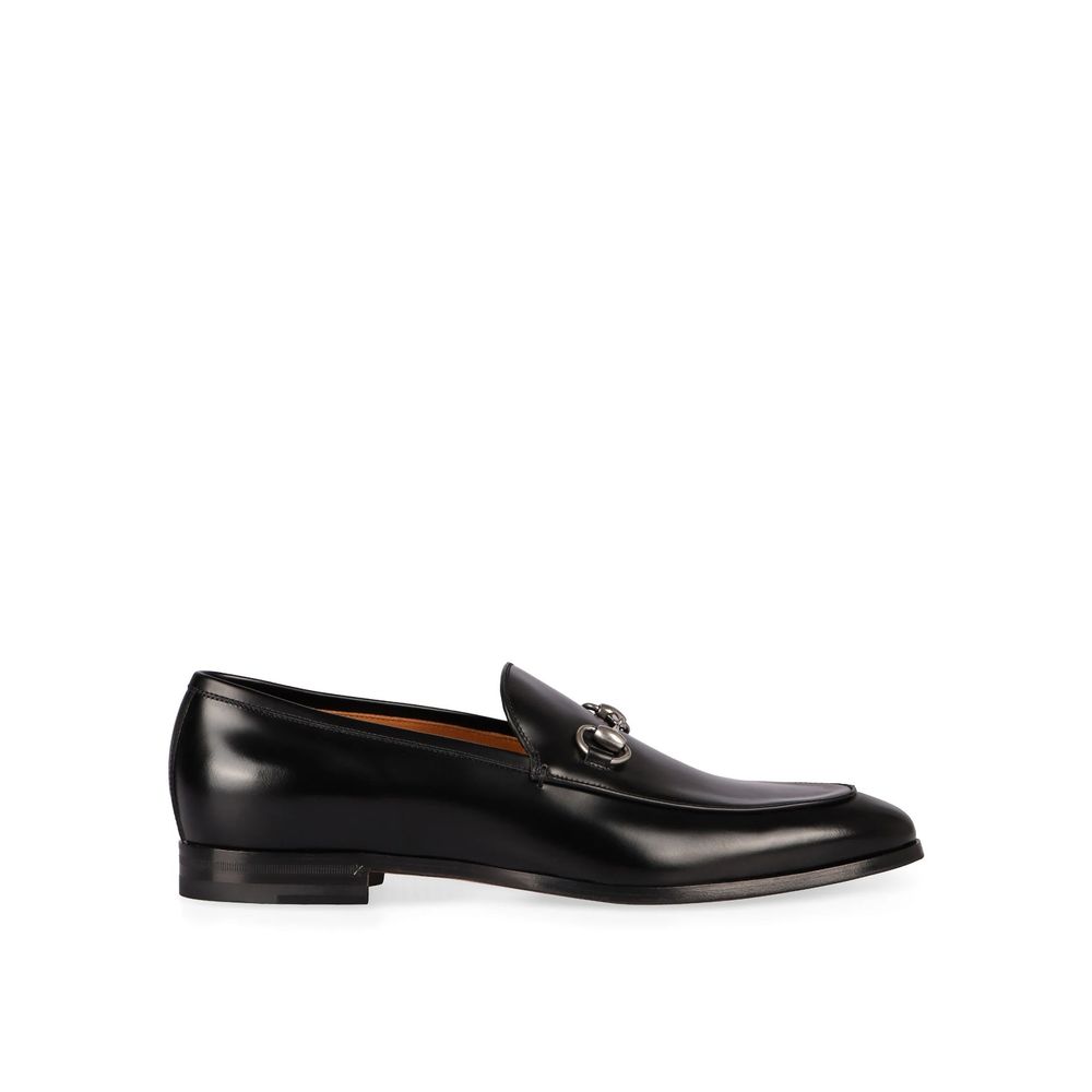 Gucci Black Calfskin Slip-On Men's Loafers