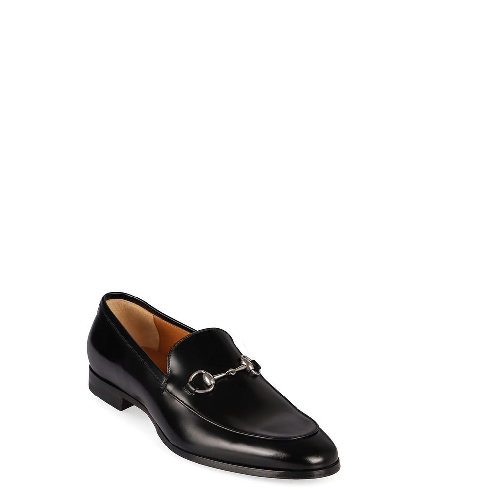 Gucci Black Calfskin Slip-On Men's Loafers
