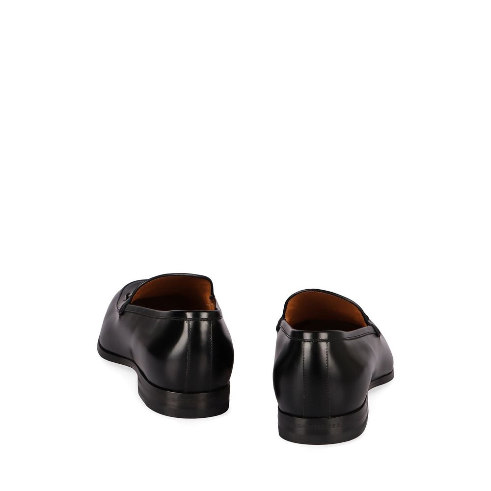 Gucci Black Calfskin Slip-On Men's Loafers