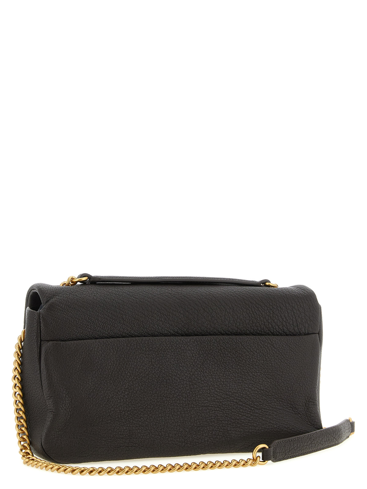 PINKO Brown Lamb Leather Shoulder Women's Bag