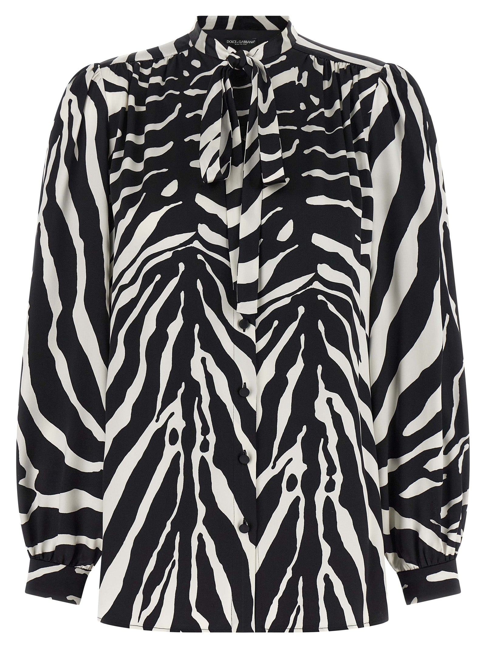 Dolce & Gabbana Bicolor Silk Women's Blouse