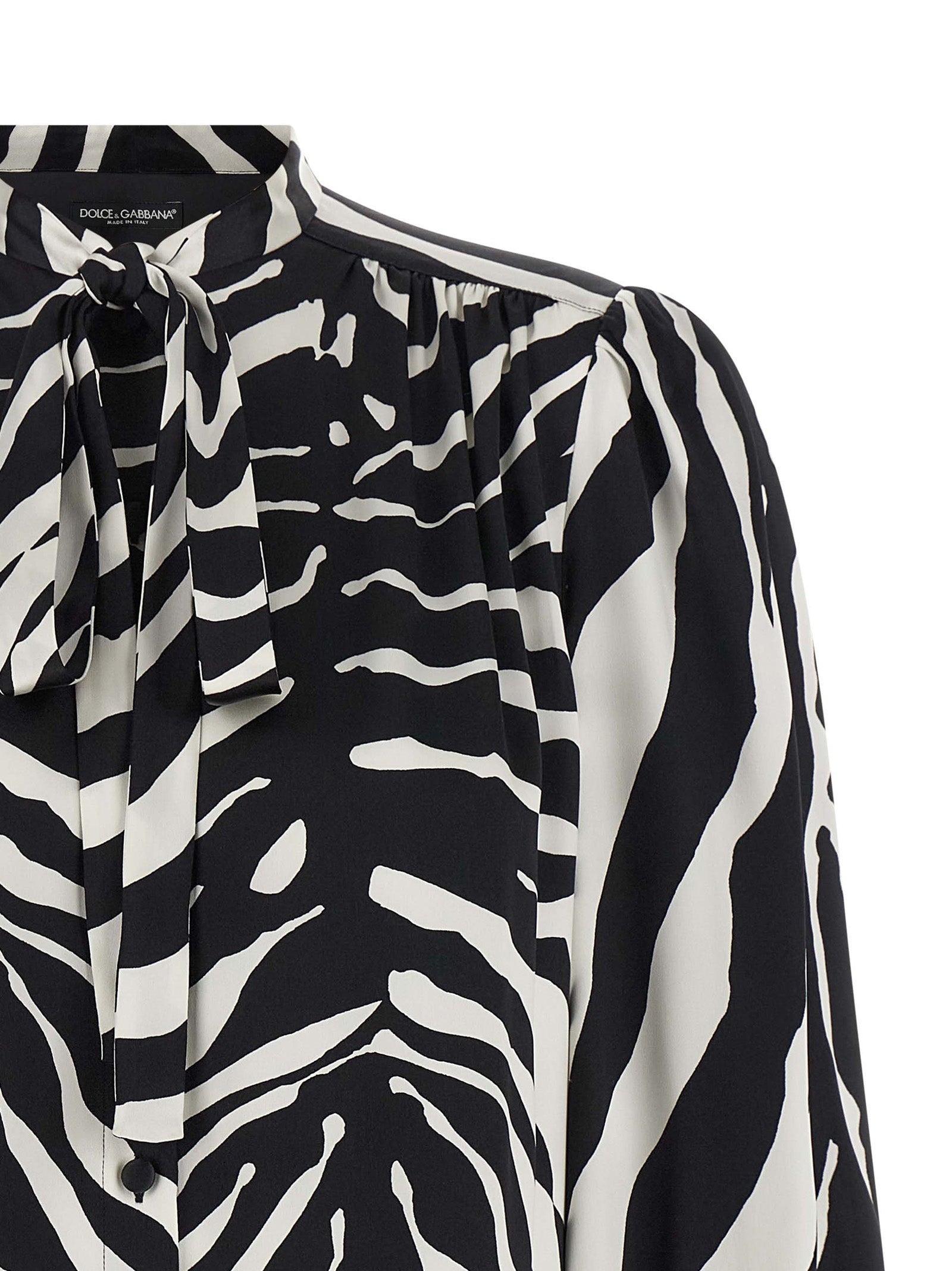 Dolce & Gabbana Bicolor Silk Women's Blouse