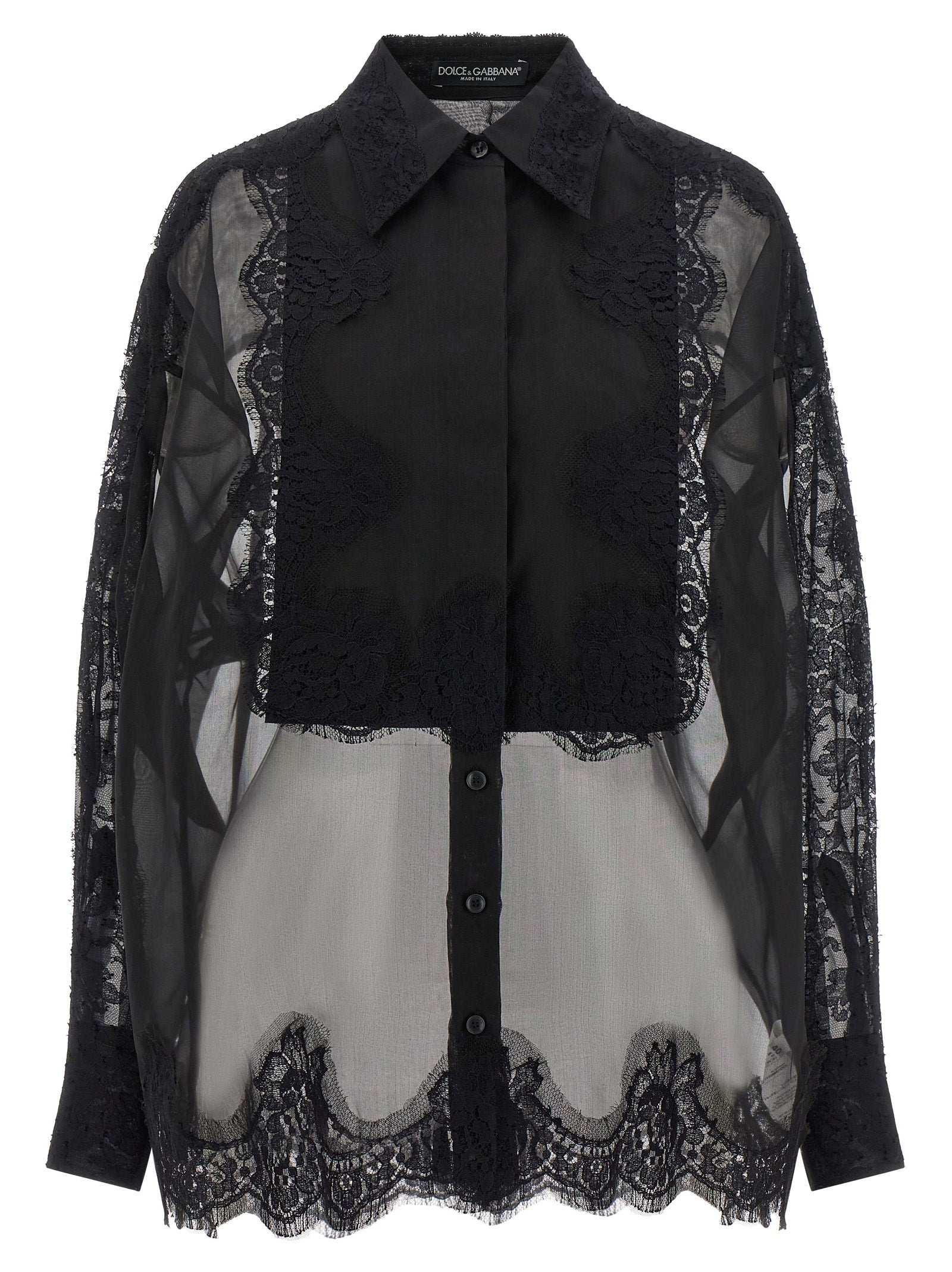 Dolce & Gabbana Black Silk Women's Blouse