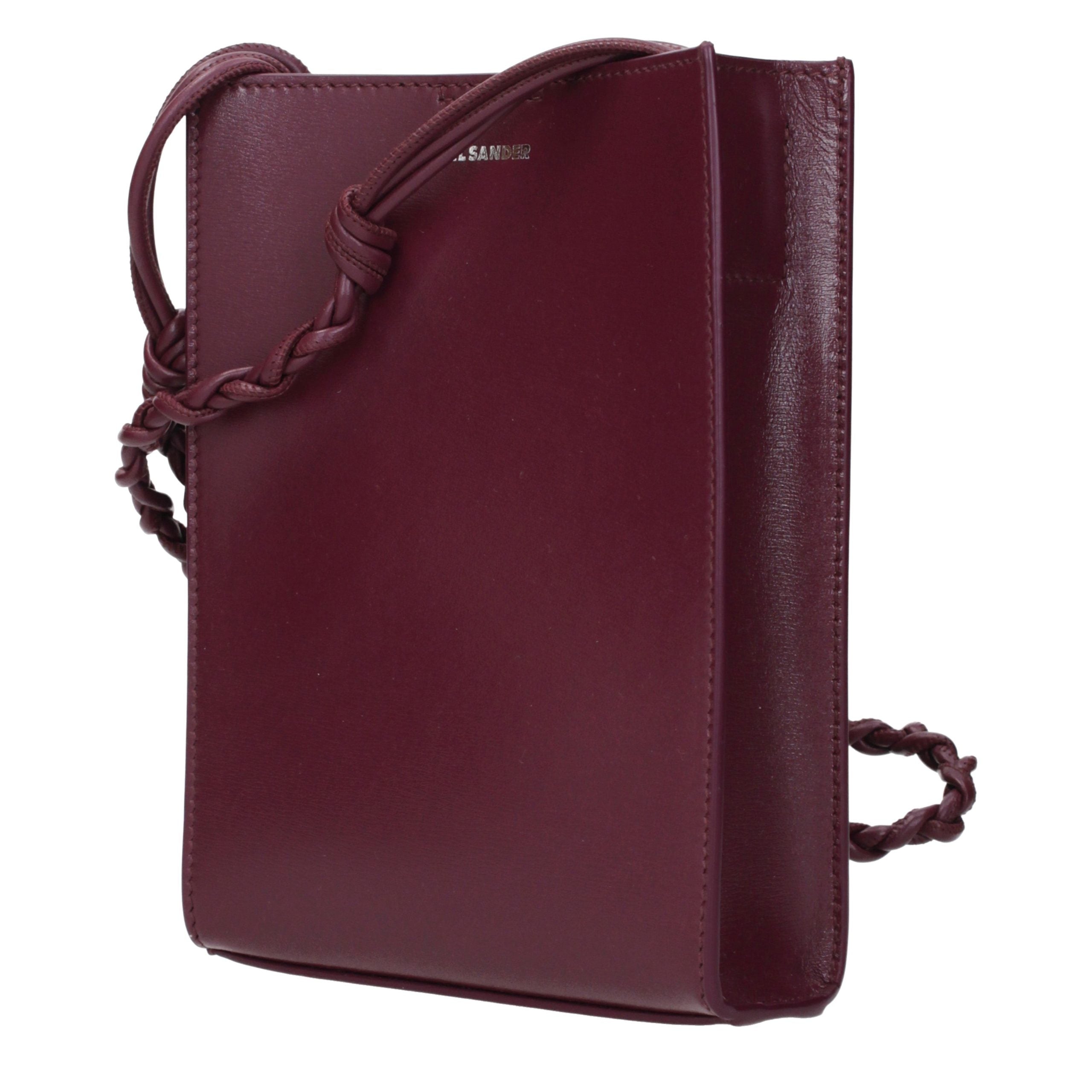 Jil Sander Purple Leather Crossbody Women's Bag