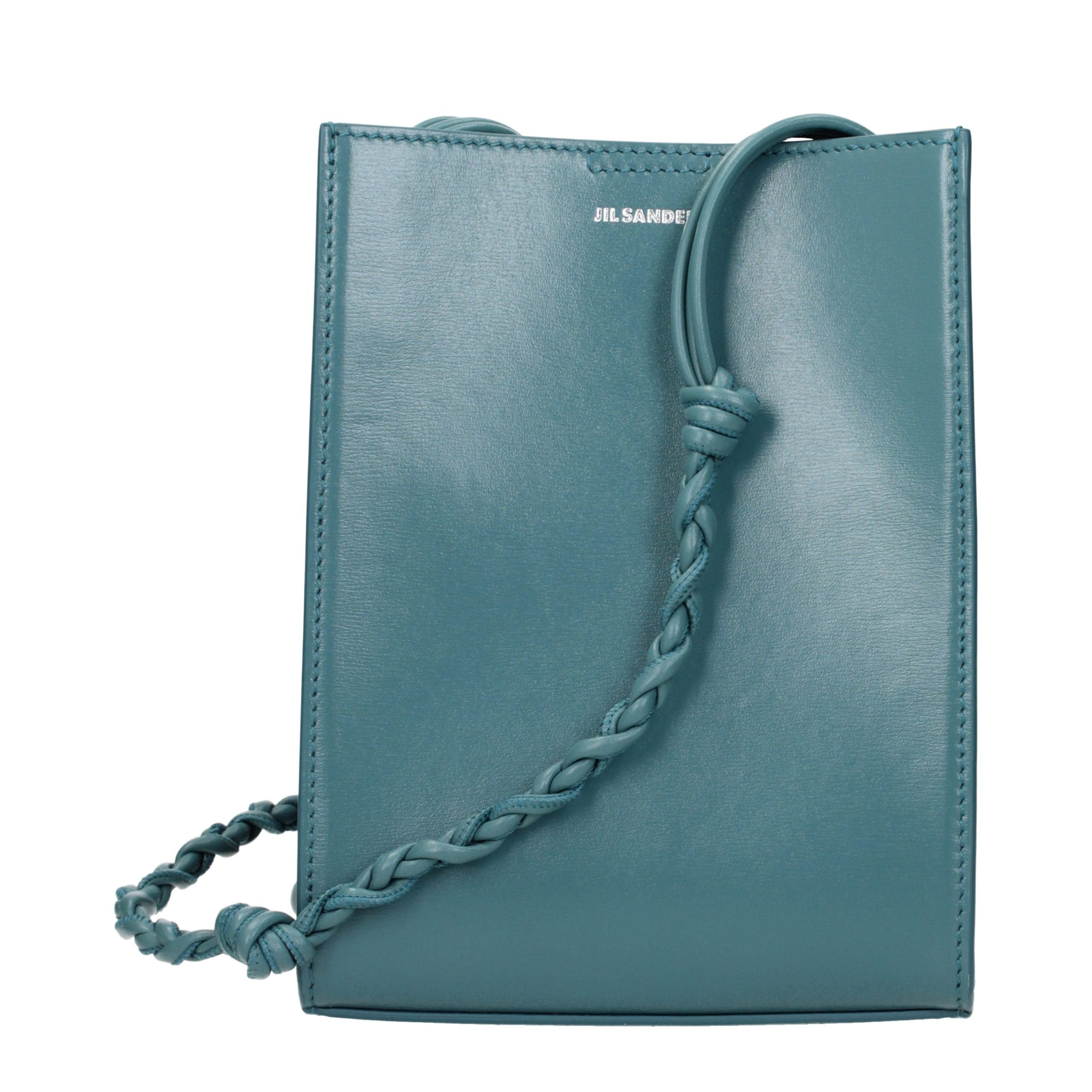 Jil Sander Green Leather Crossbody Women's Bag