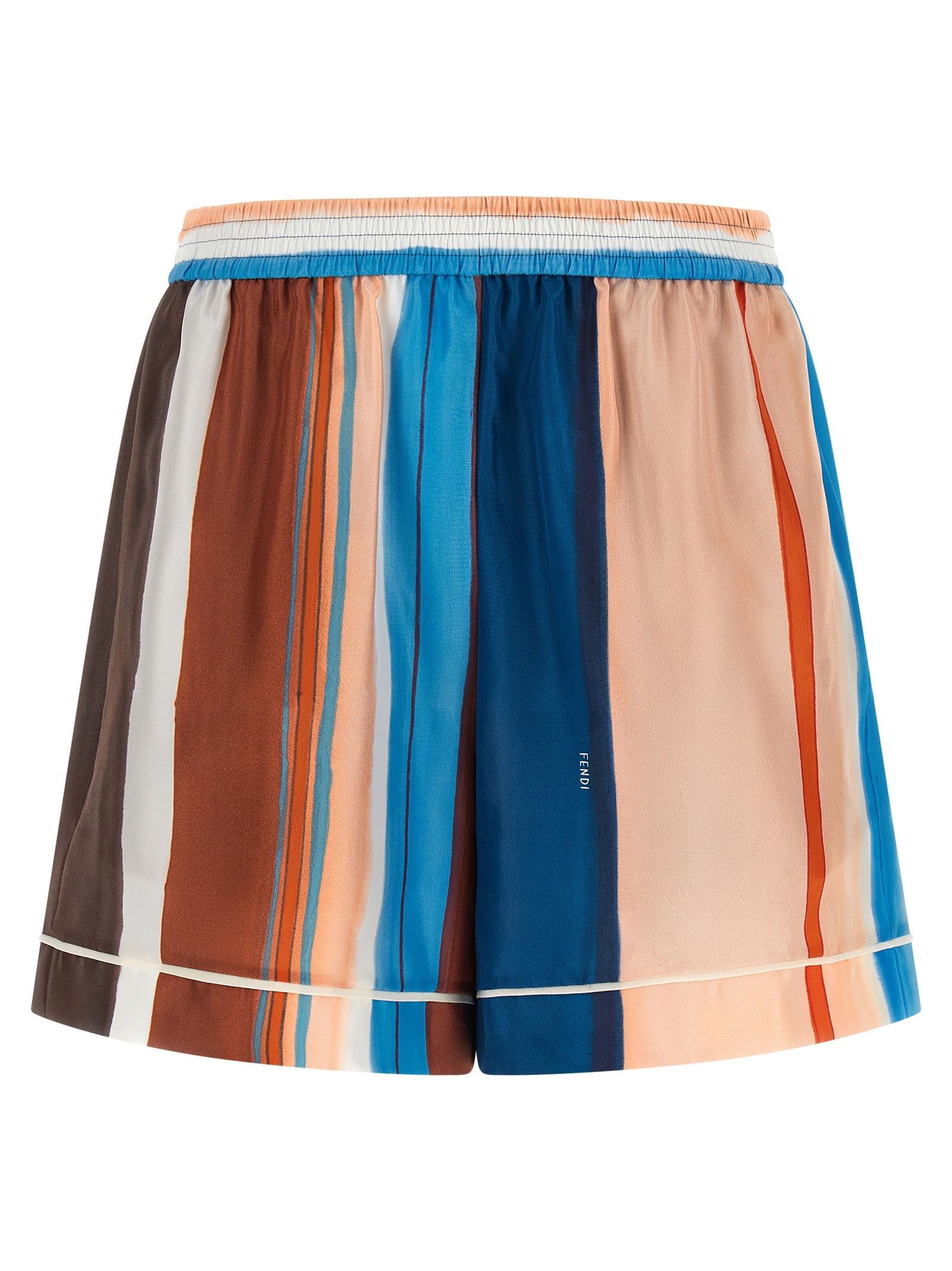 Fendi Multicolor Silk Bermuda Women's Shorts