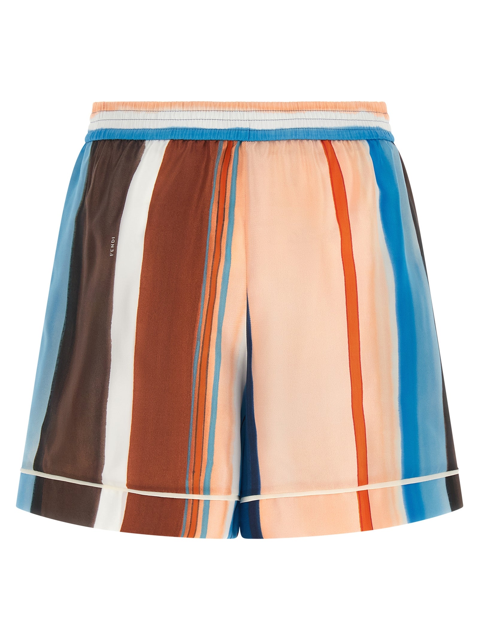 Fendi Multicolor Silk Bermuda Women's Shorts