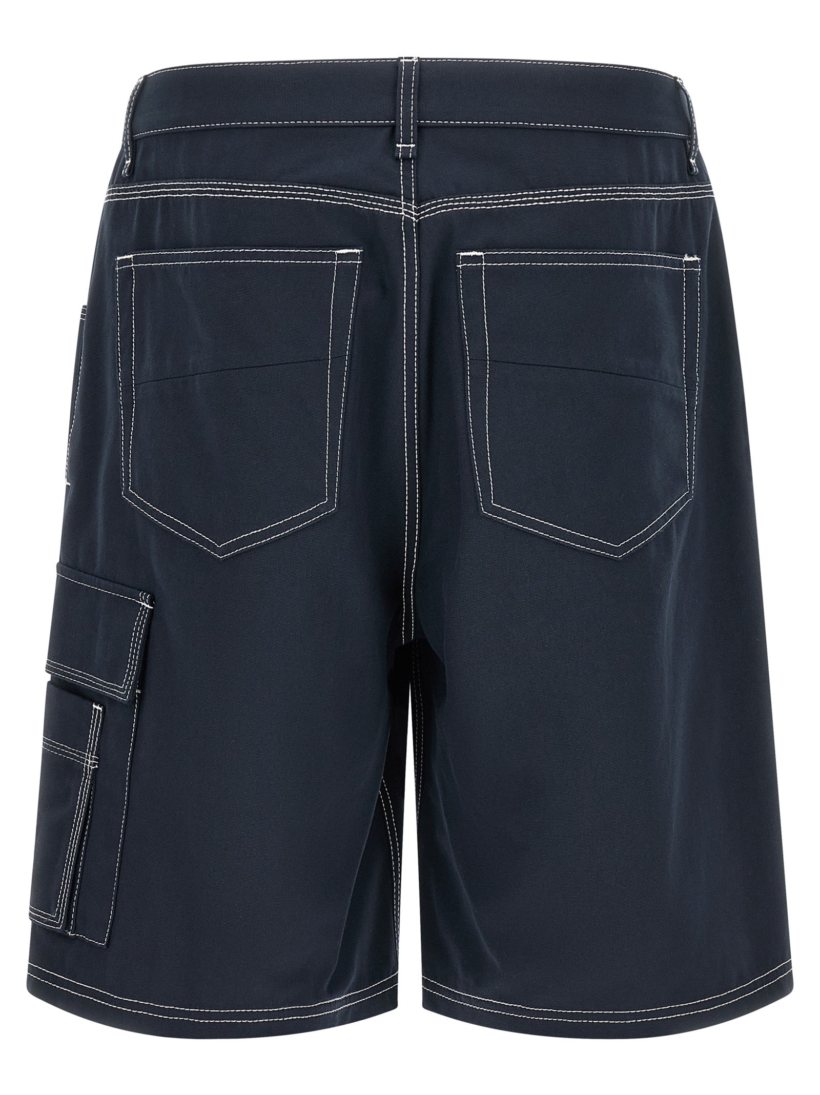 Fendi Blue Cotton Bermuda Men's Shorts