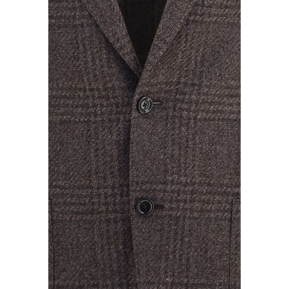Lardini Brown Wool Oves Aries Men's Blazer