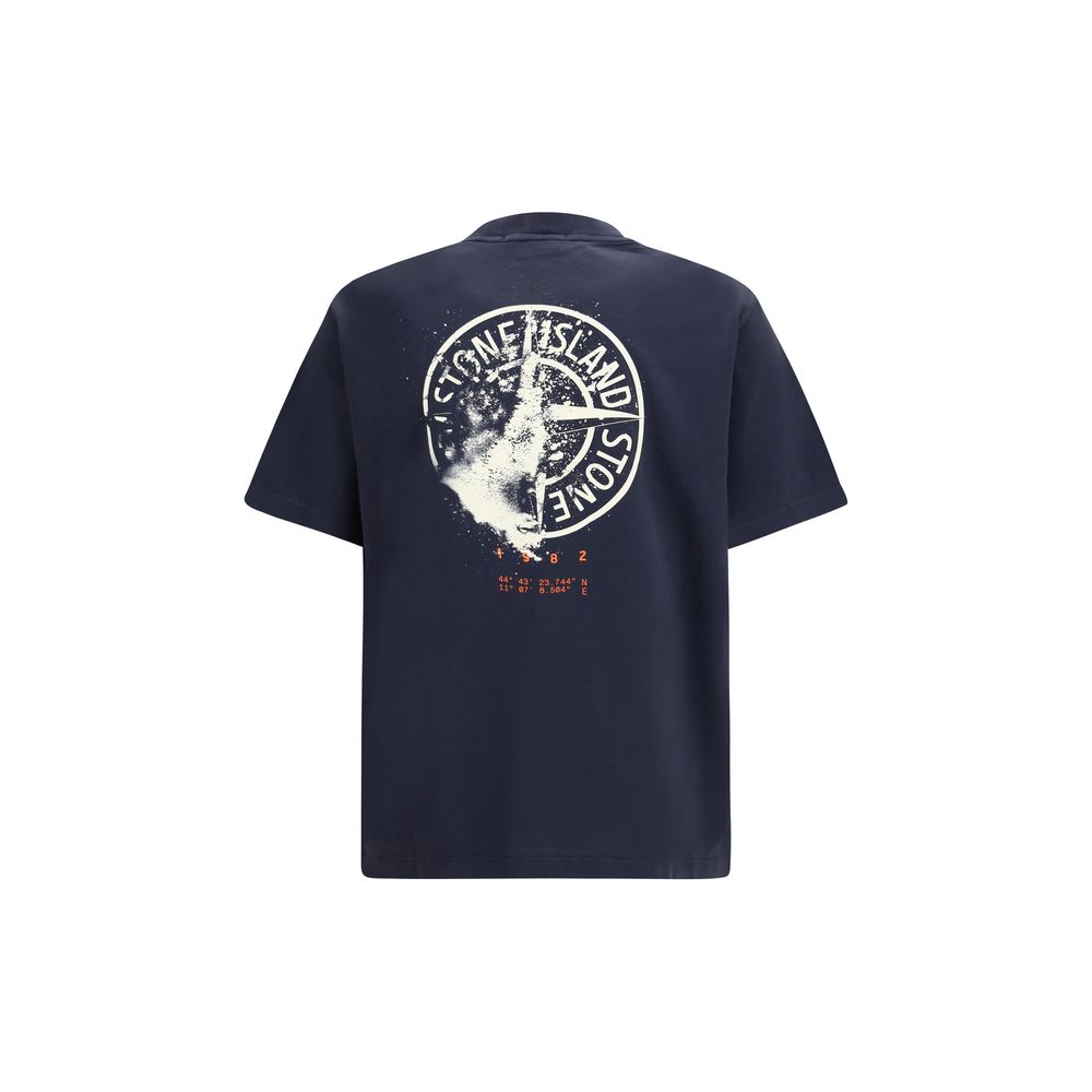 Stone Island Blue Cotton Men's Sportswear