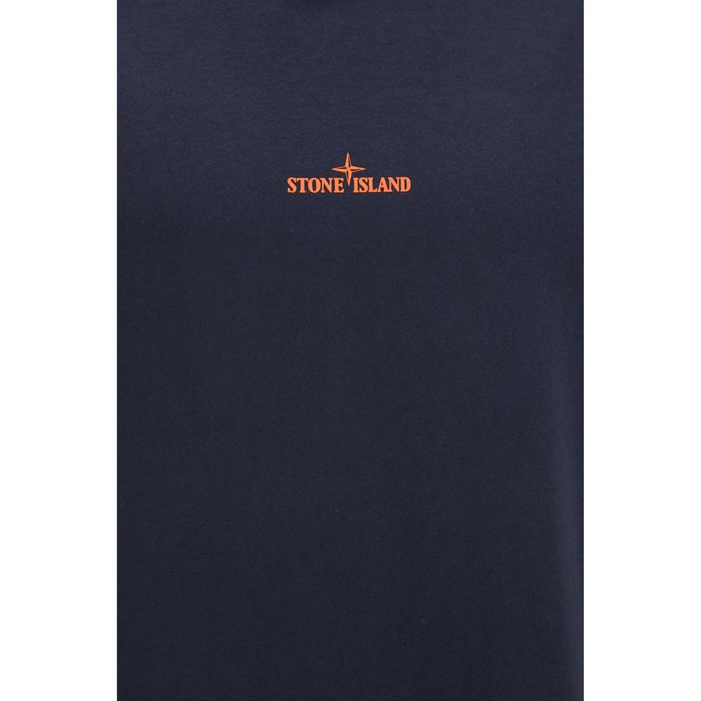 Stone Island Blue Cotton Men's Sportswear